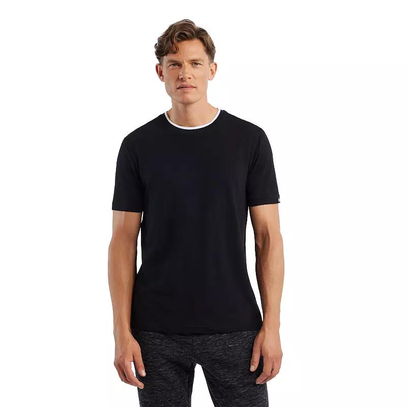 Mens Matix Short Sleeve Knit Crew Neck T-Shirt, Mens Product Image