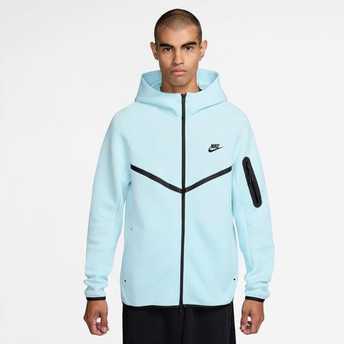 Nike Mens Nike Tech Fleece Full-Zip Windrunner Hoodie - Mens Glacier Blue/Black Product Image