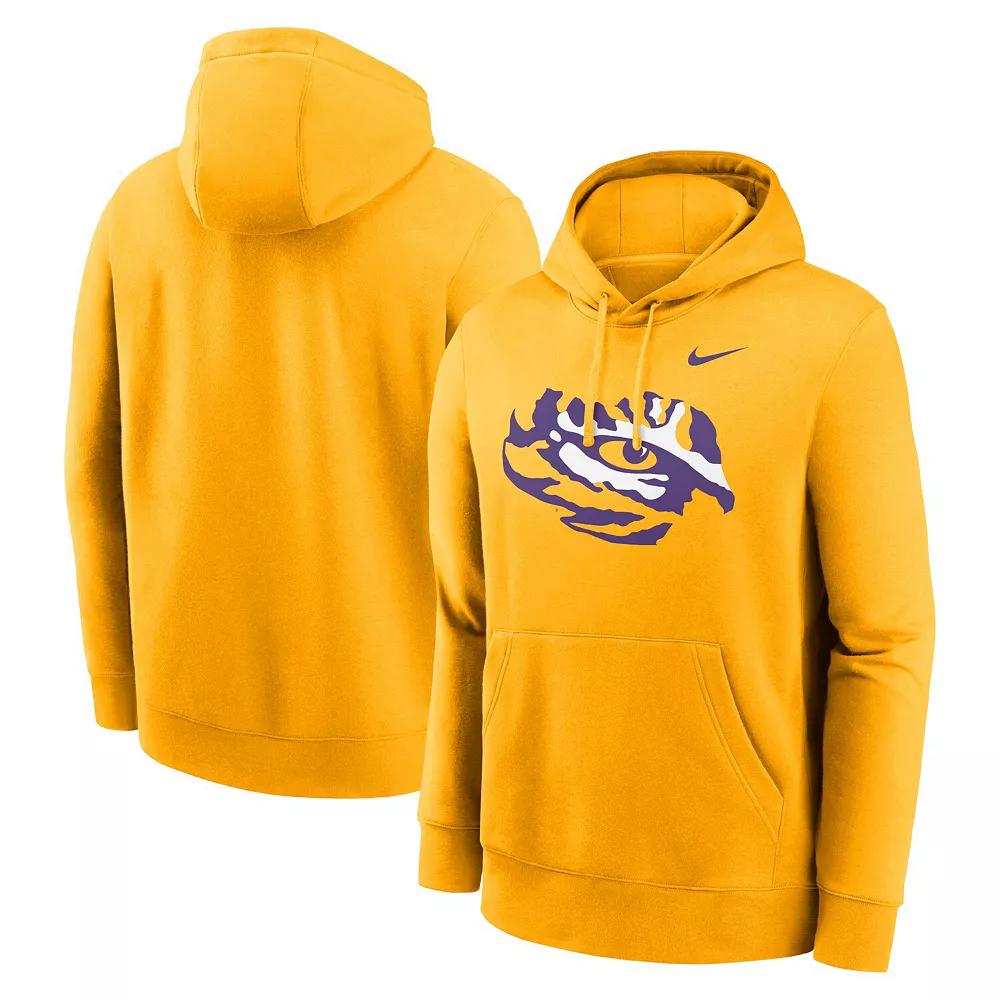Men's Nike Gold LSU Tigers Primetime Alternate Logo Club Fleece Pullover Hoodie,  Product Image