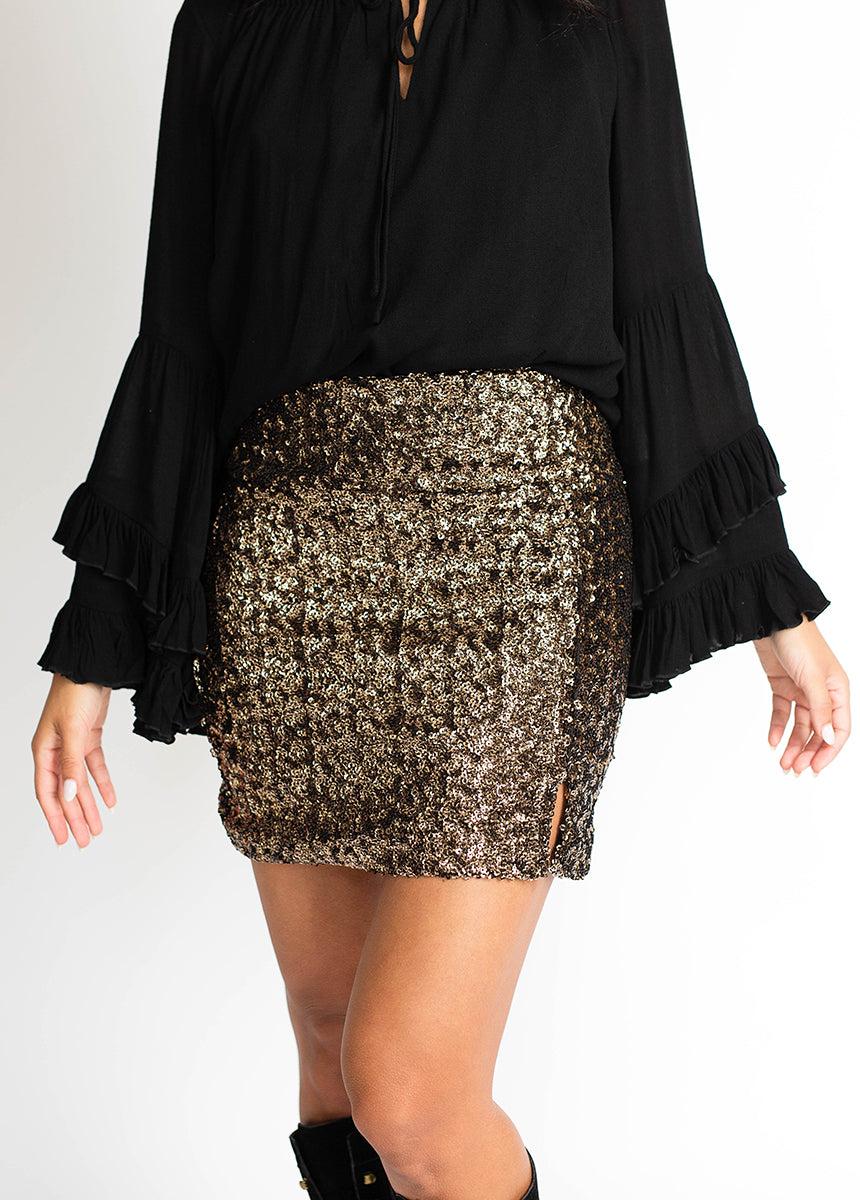 Jaycie Skirt in Bronze Female Product Image