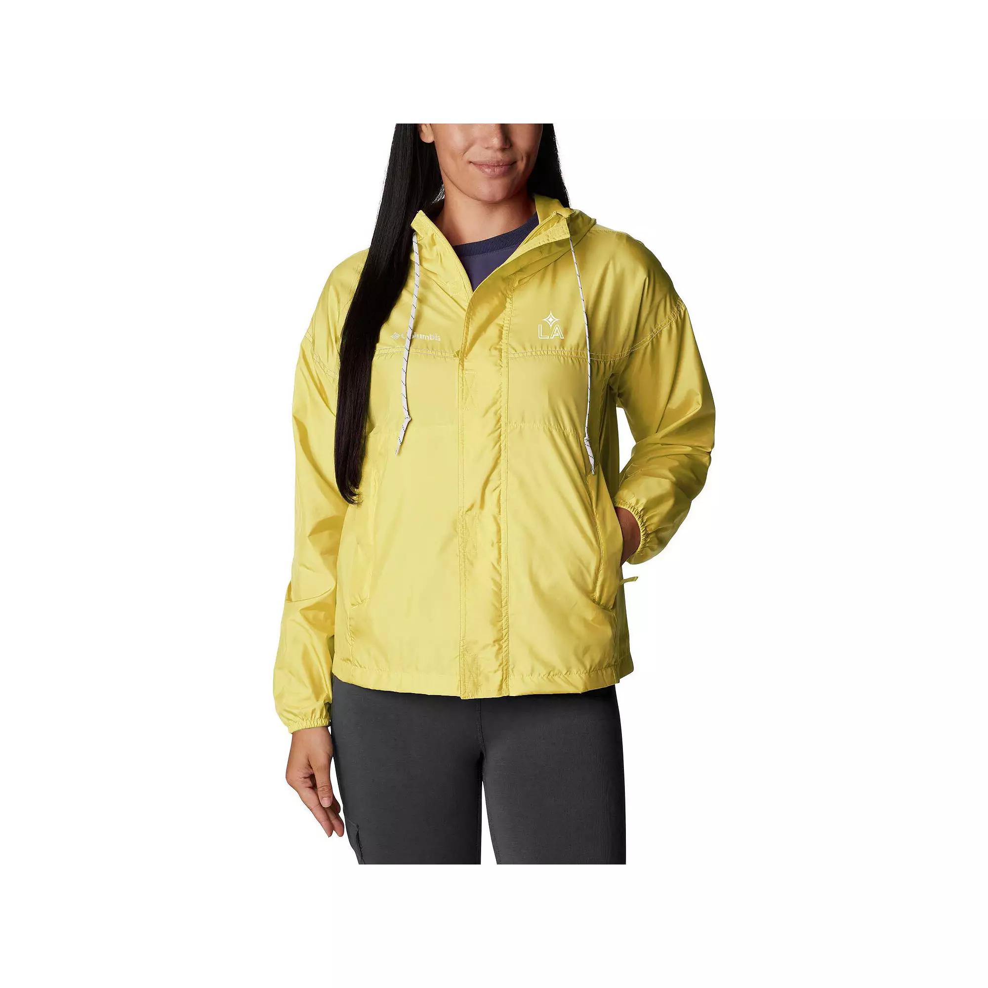 Women's Columbia Yellow Nashville SC Flash Challenger Omni-Shade Full-Zip Windbreaker,  Product Image