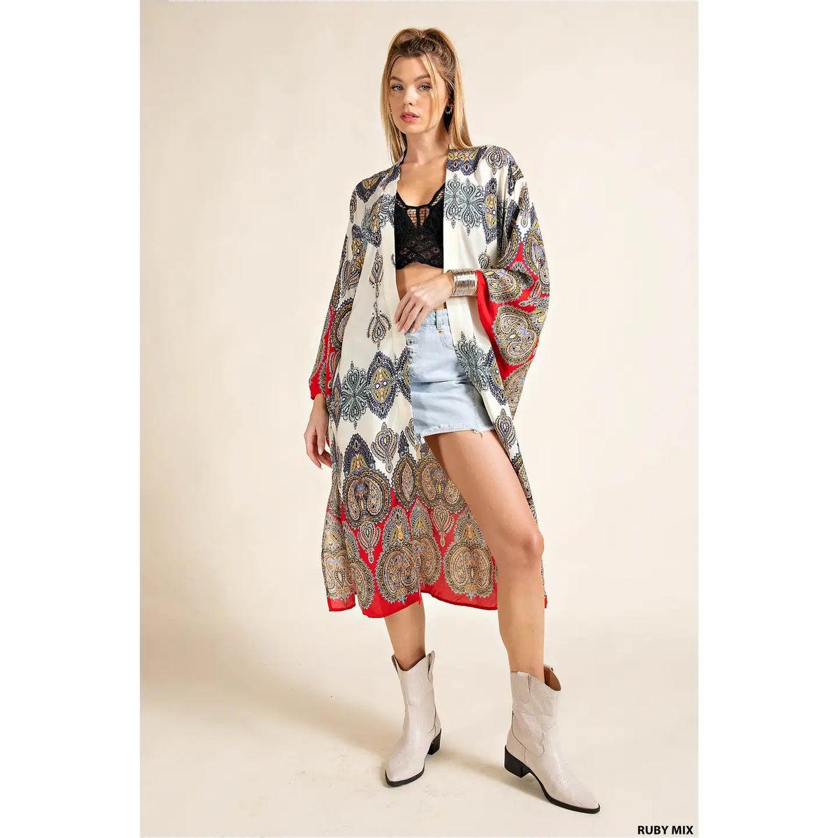 Long Pattern Kimono Product Image