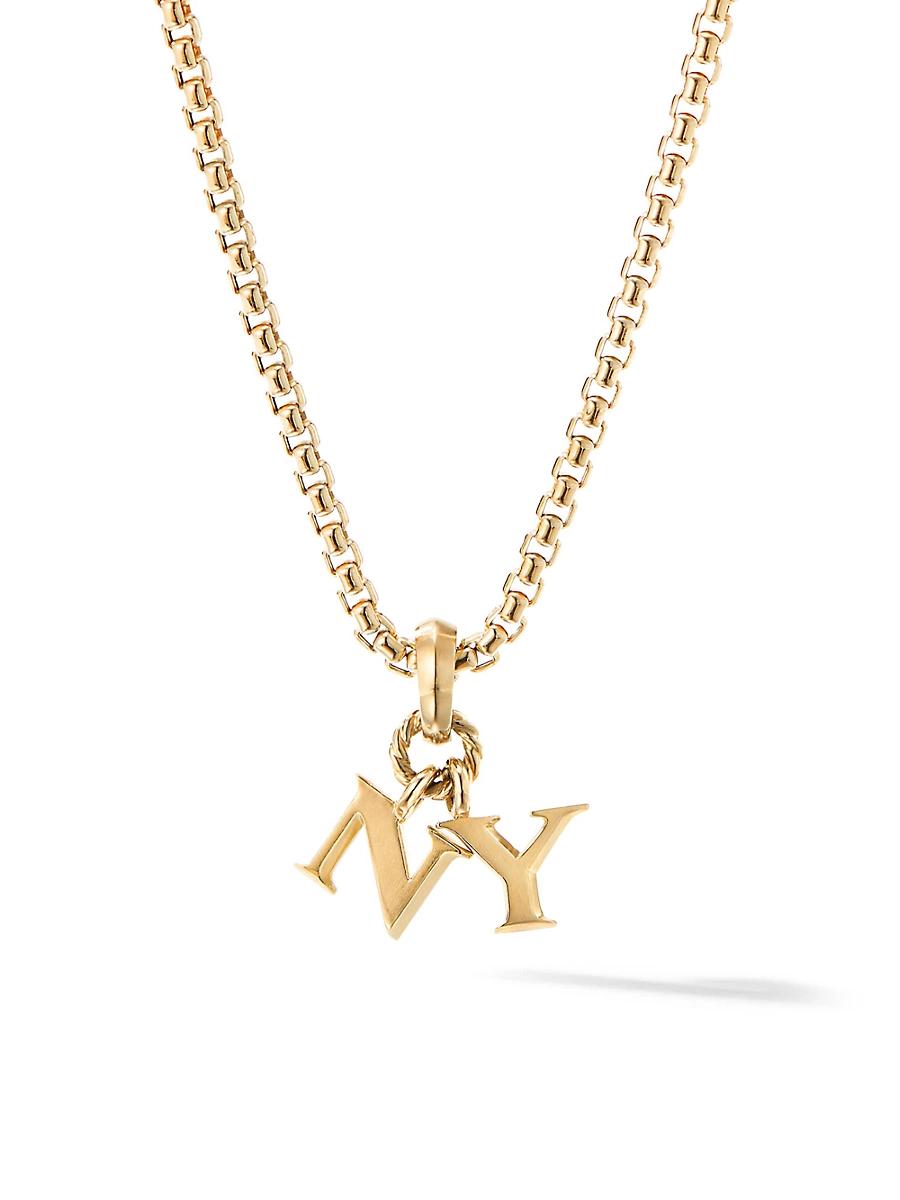 David Yurman 18K Yellow Gold Ny Pendant Product Image