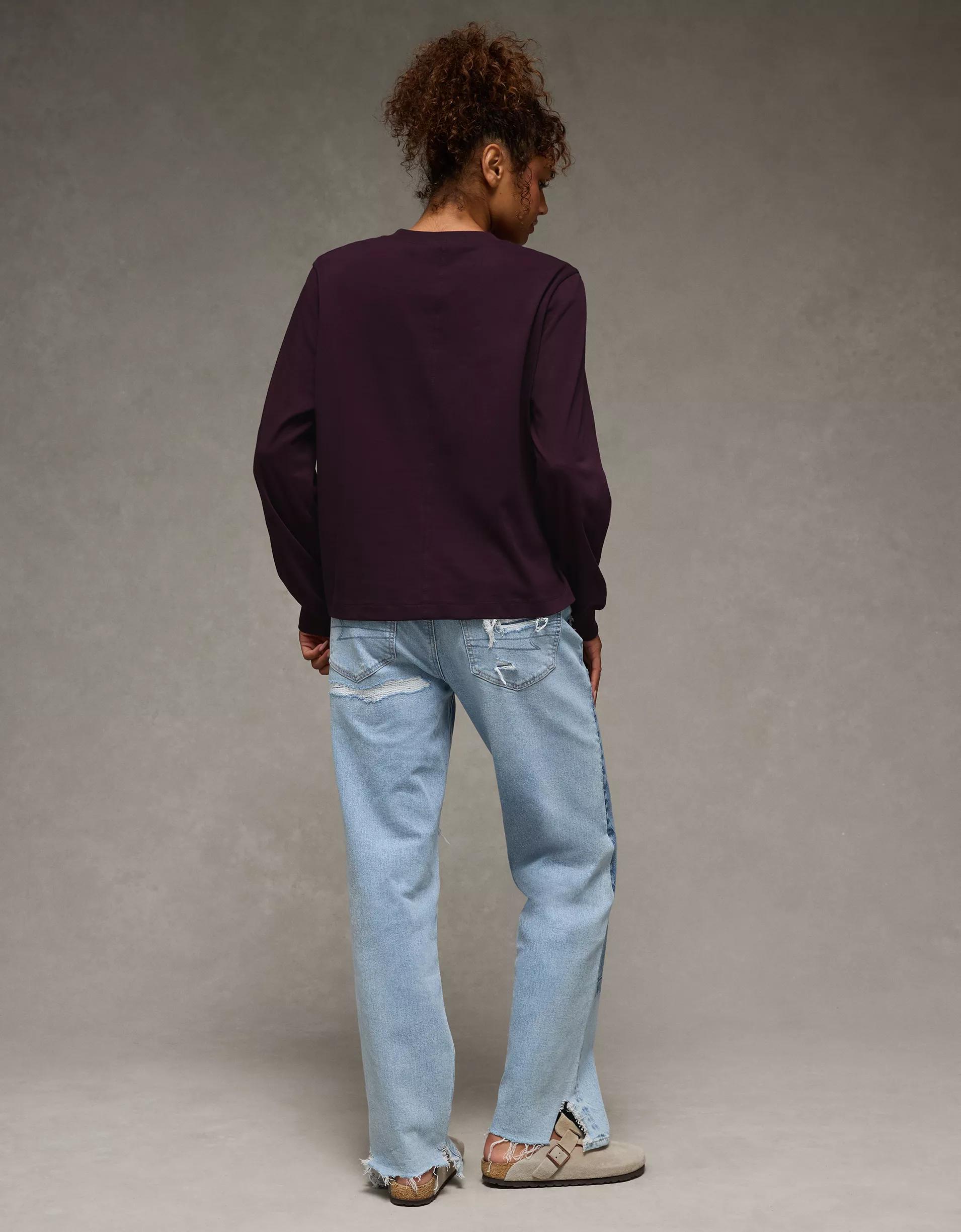 AE Everyday Luxe Long Sleeve T-Shirt Product Image