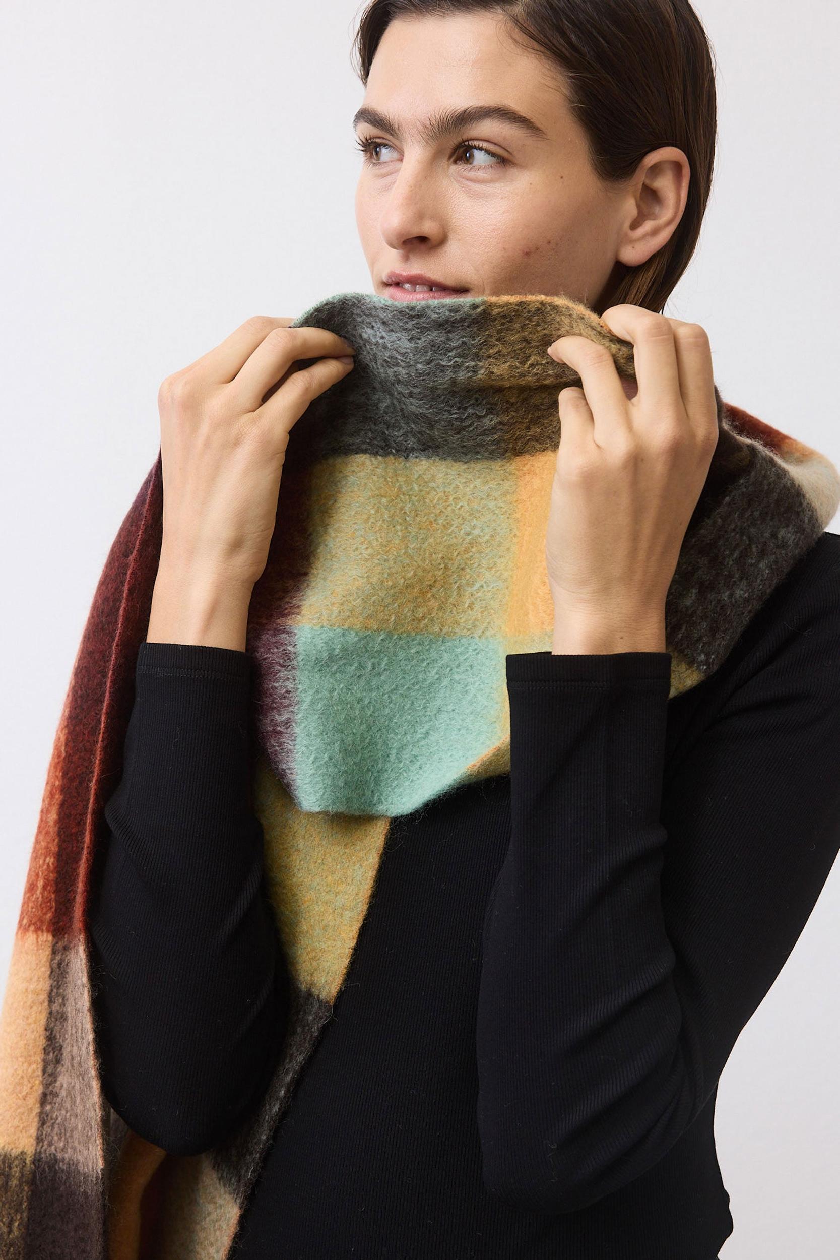 The Plaid Wool Mohair Scarf Product Image