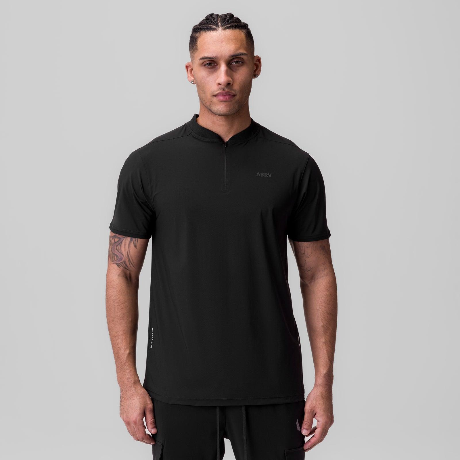1087. Tetra-Lite® Ice Zip Tee - Black Product Image