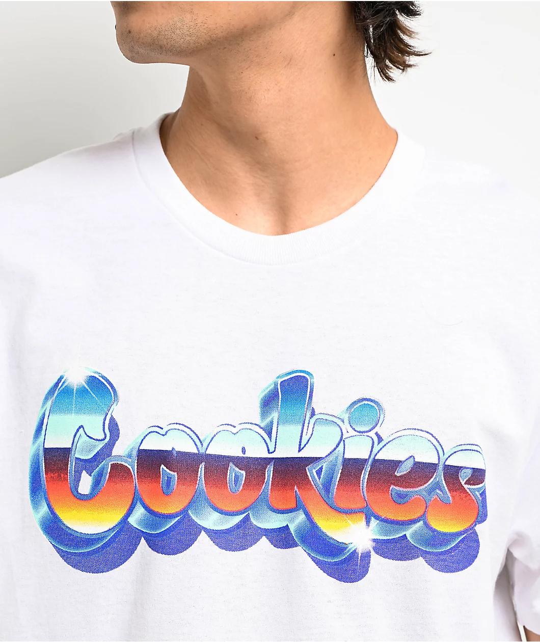 Cookies Airbrush V2 White T-Shirt Product Image