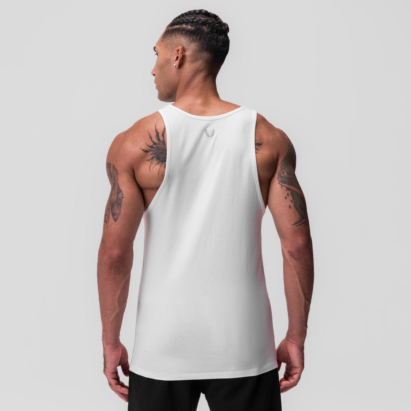 0847. CottonPlus™ Standard Slim Tank - White Product Image