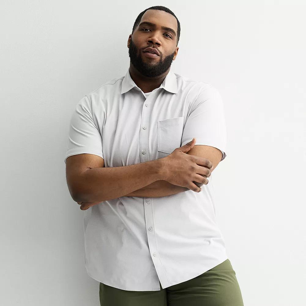Big & Tall FLX Woven Shirt, Men's, Size: Large Tall, Overpass Gray Product Image