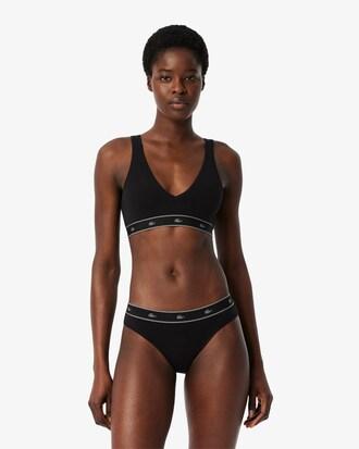 Stretch Cotton Triangle Bralette Product Image