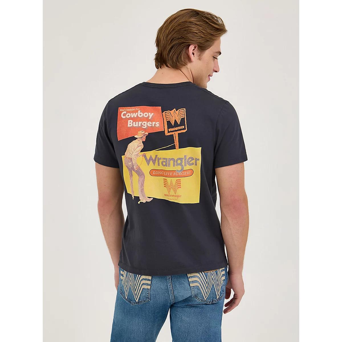 Wrangler x Whataburger Men's Cowboy Burgers T-Shirt in Marshmallow Product Image