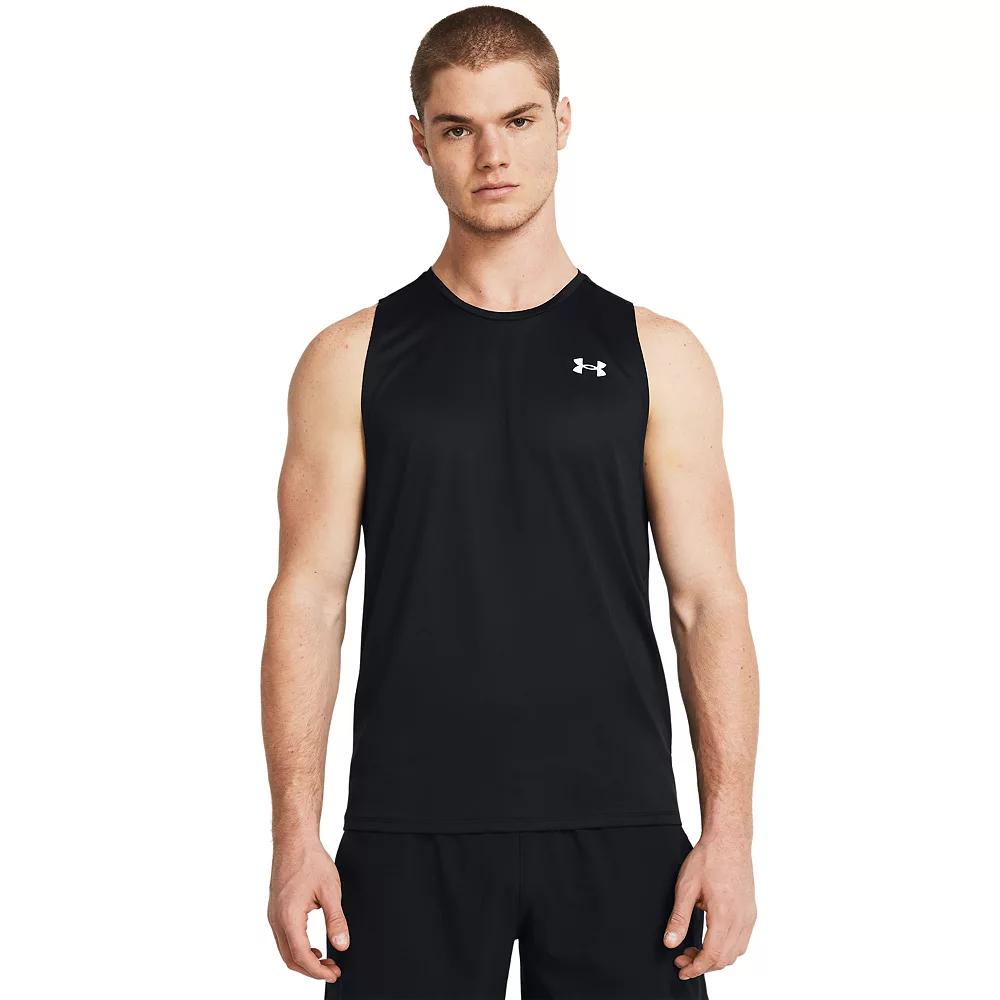 Men's Under Armour Tech™ Muscle Tank Top, Size: Large, Black Product Image