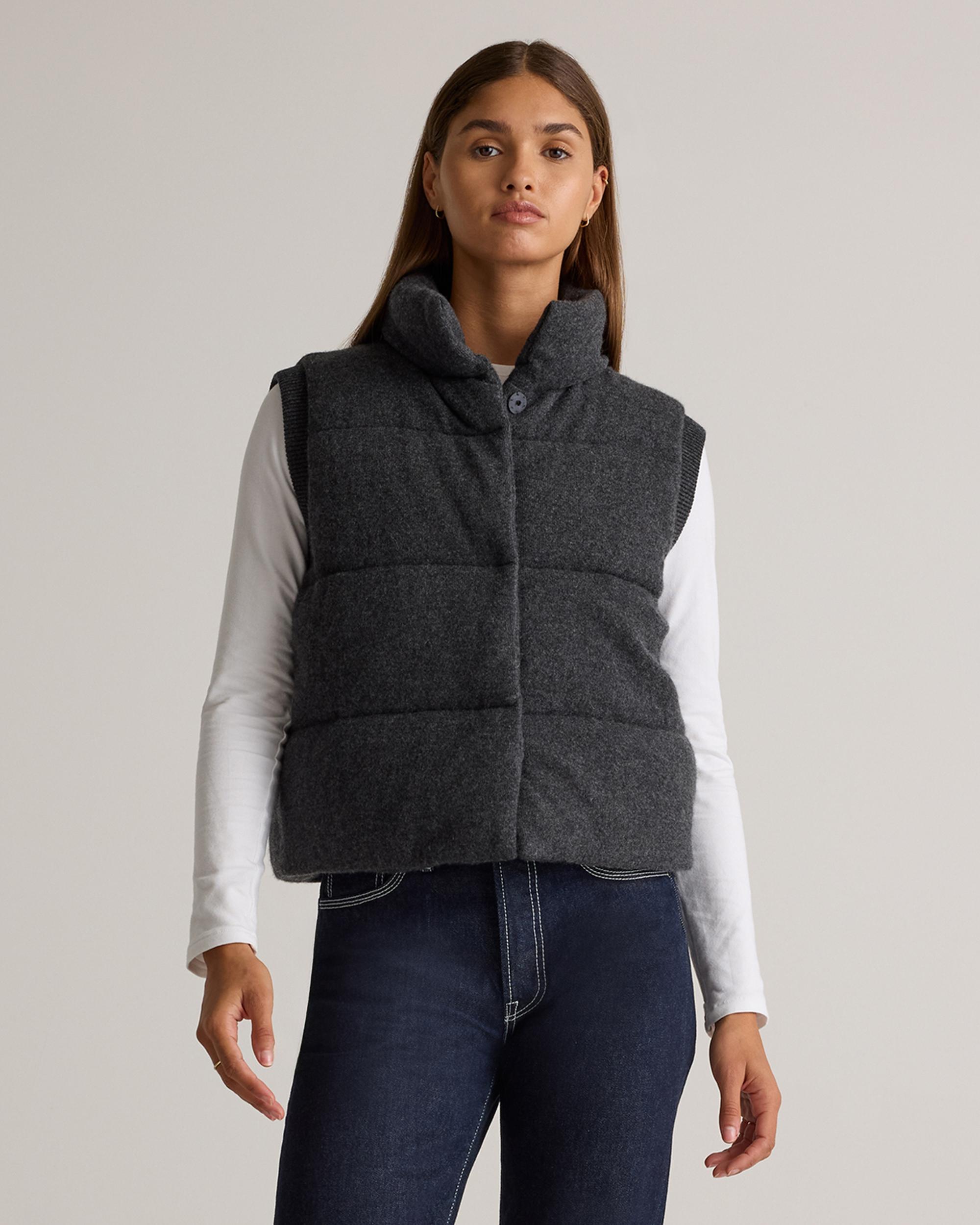 Quince | Women's Mongolian Cashmere Puffer Vest Size XL Product Image