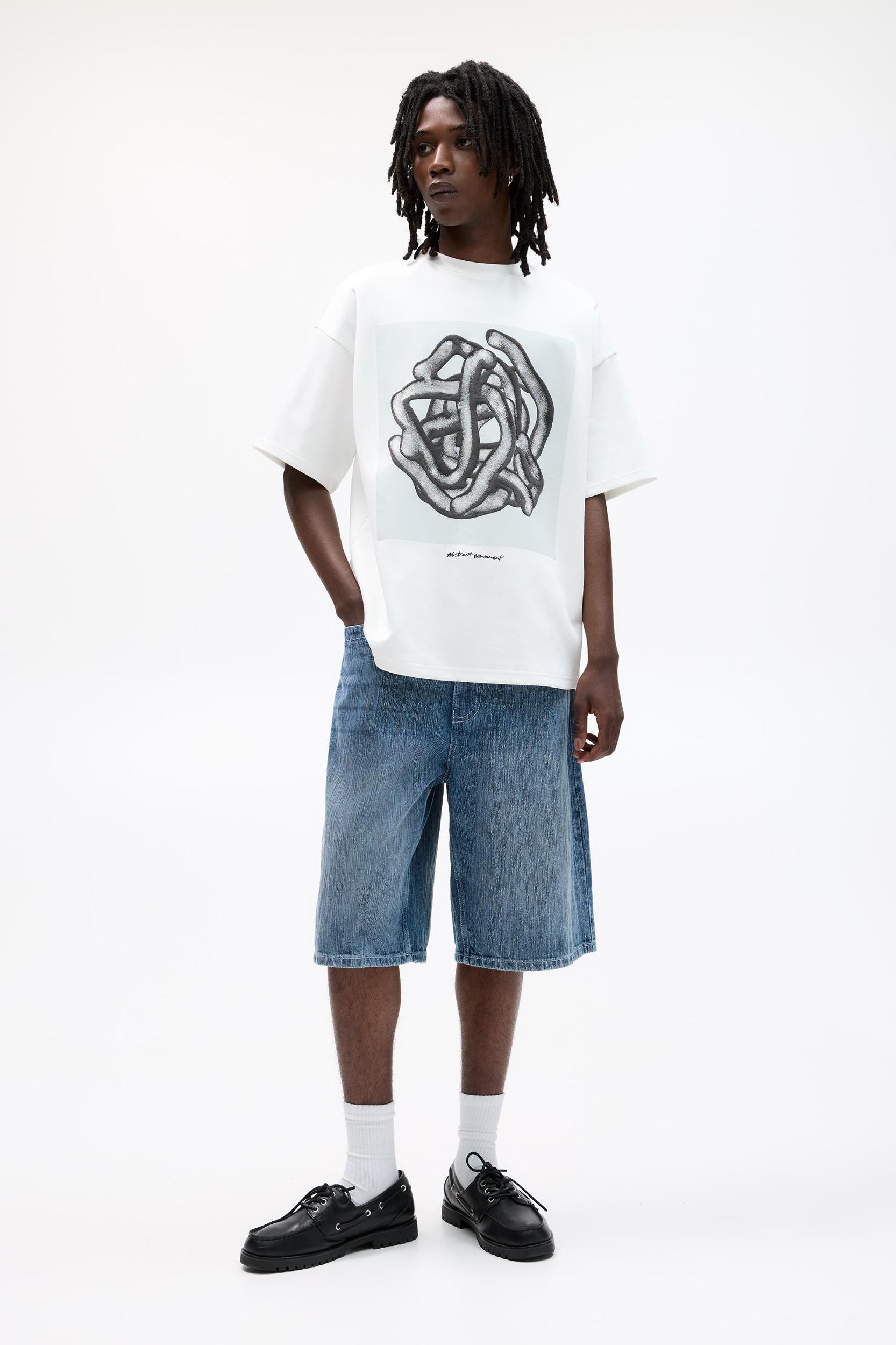 Abstract Movement short sleeve sweatshirt Product Image