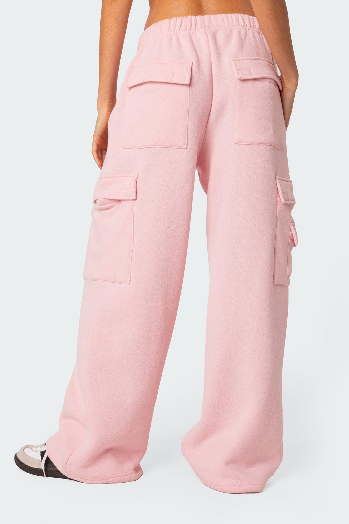 Wide Leg Cargo Sweatpants Product Image