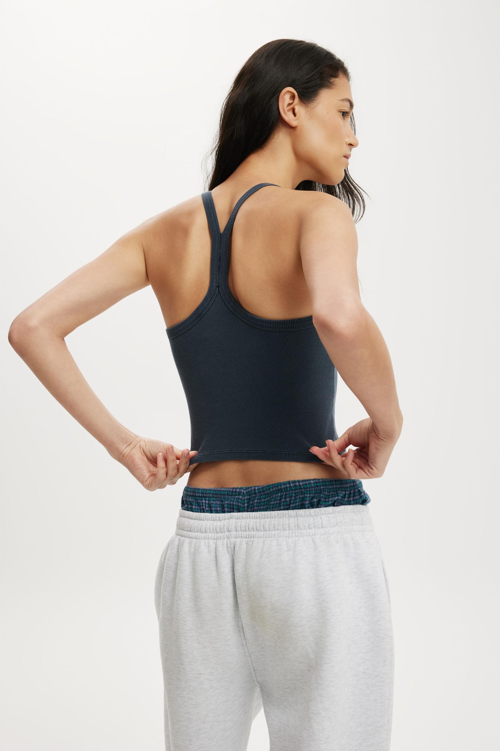 Active Rib T-Bar Cropped Tank Product Image