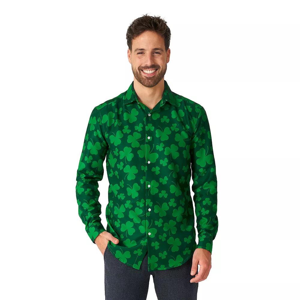 Men's Suitmeister St. Pats Green Shirt, Size: XL Product Image