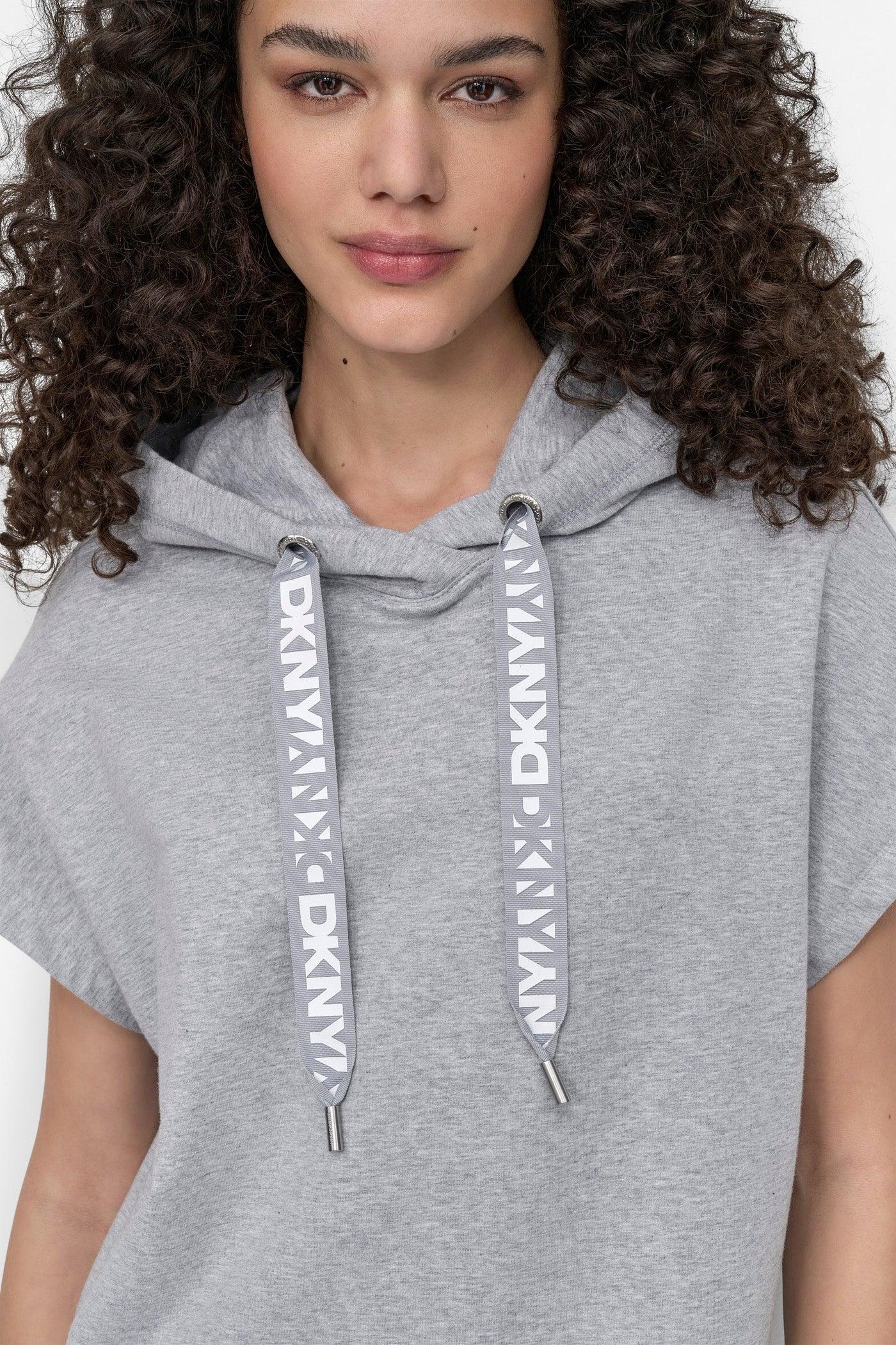 LOGO DRAWSTRING MINI HOODIE DRESS Product Image