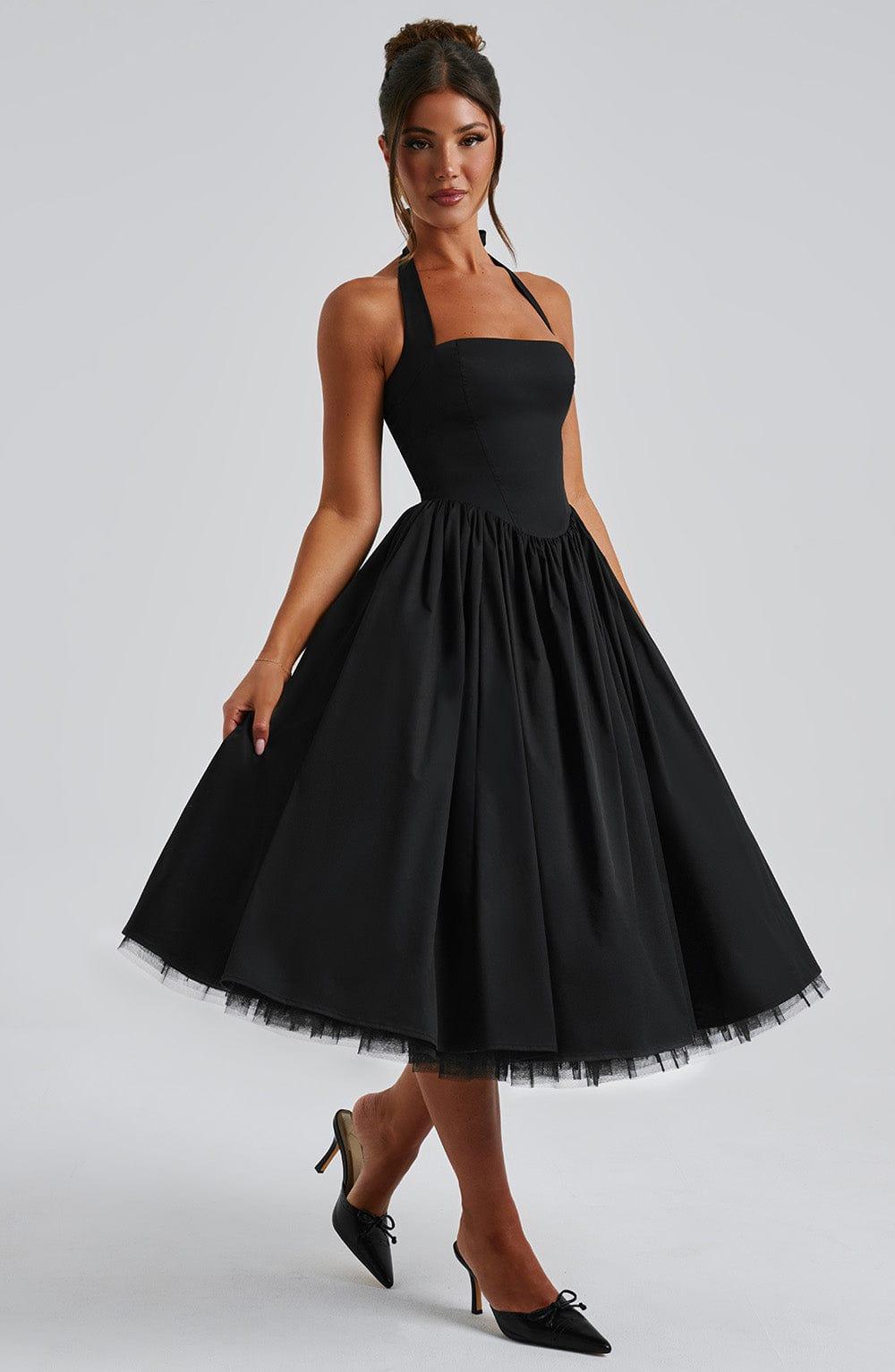 Cressida Midi Dress - Black Product Image