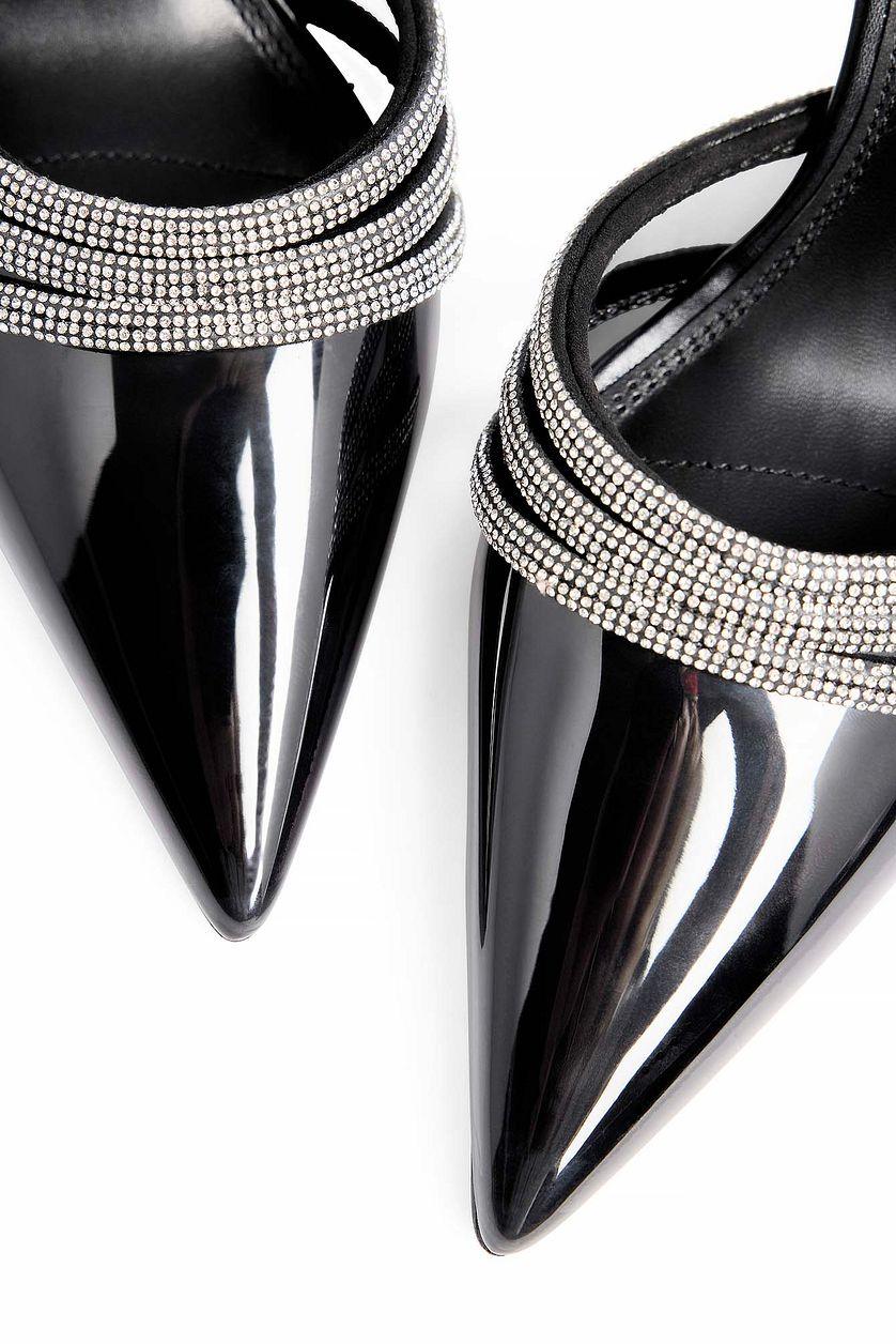 Rhinestone Strap Heels Product Image