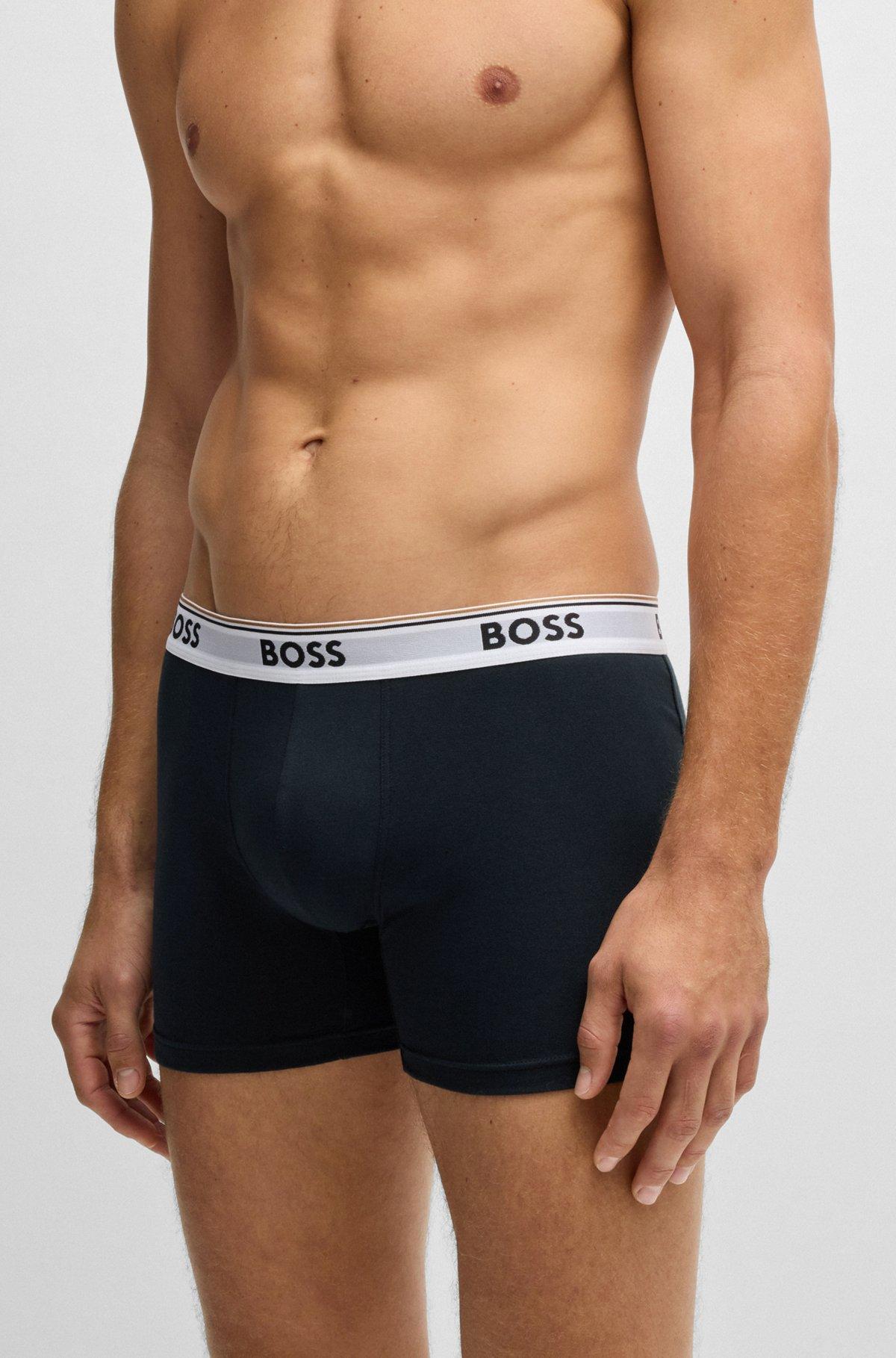 Three-pack of stretch cotton boxer briefs Product Image