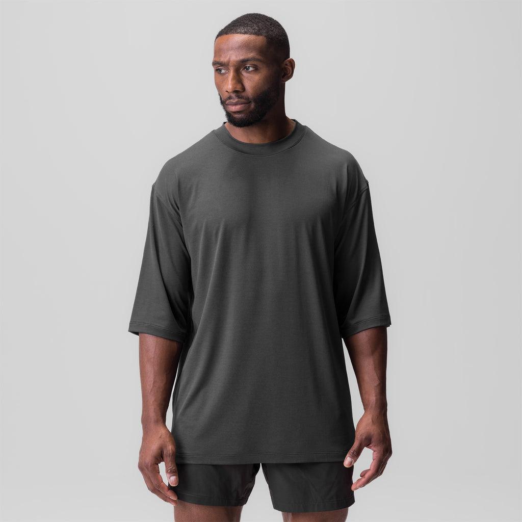 0841. 3D-Lite® 2.0 3/4-Sleeve Oversized Tee - Space Grey "OTWR" Product Image