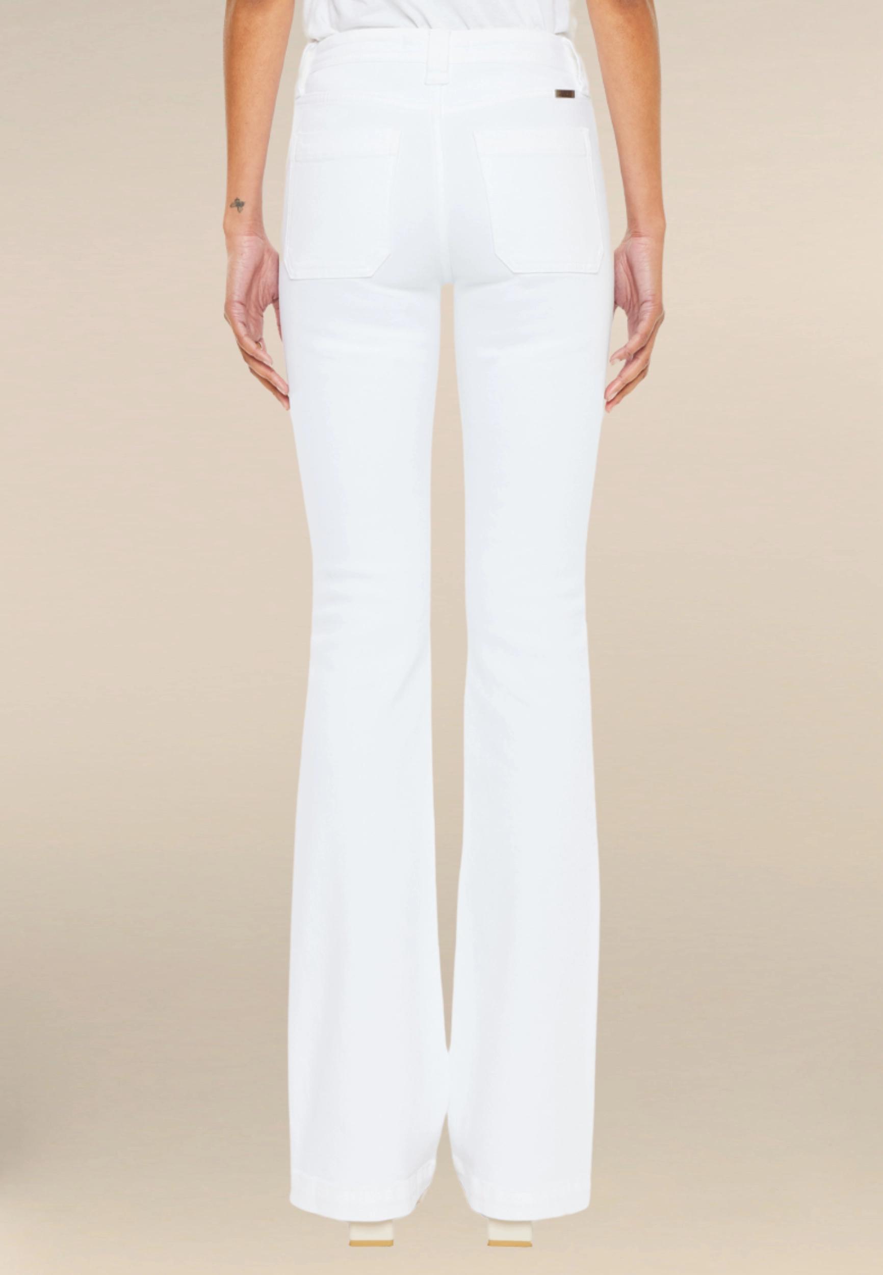 KanCan™ White Patch Pocket High Rise Bootcut Jeans Product Image