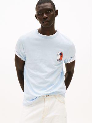 Palm Tree Logo Slub Cotton T-Shirt Product Image