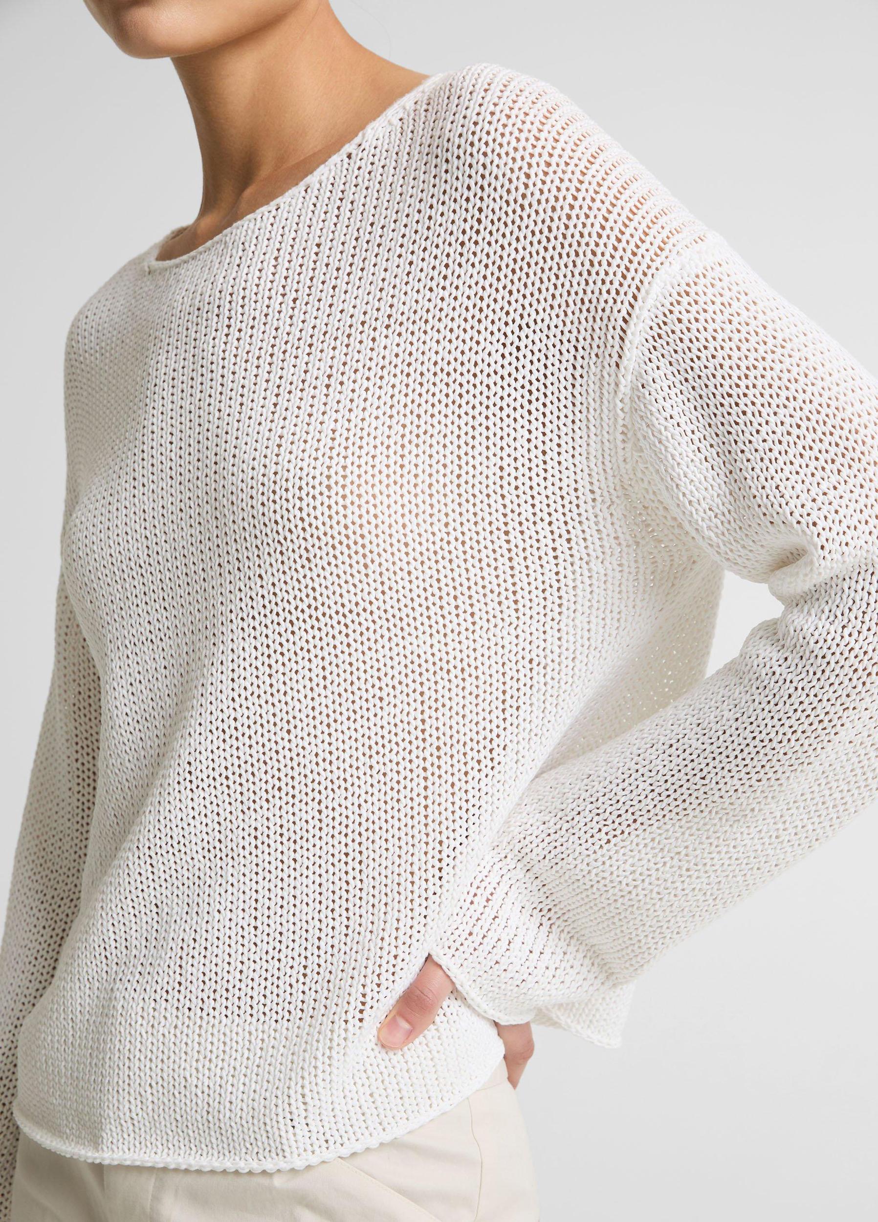 Italian Coated Cotton-Blend Sweater Product Image
