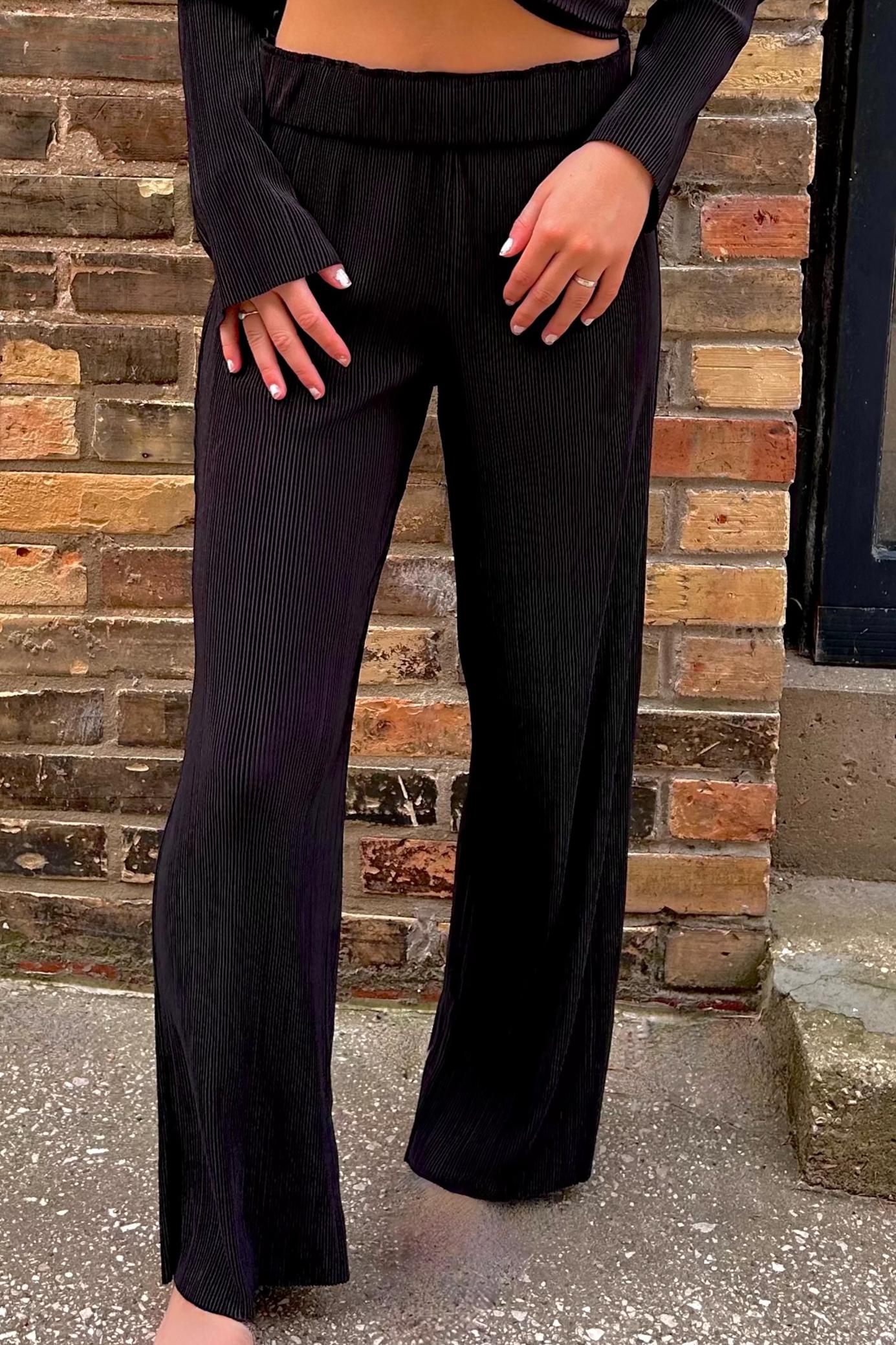 Velvet ribbed pant Product Image