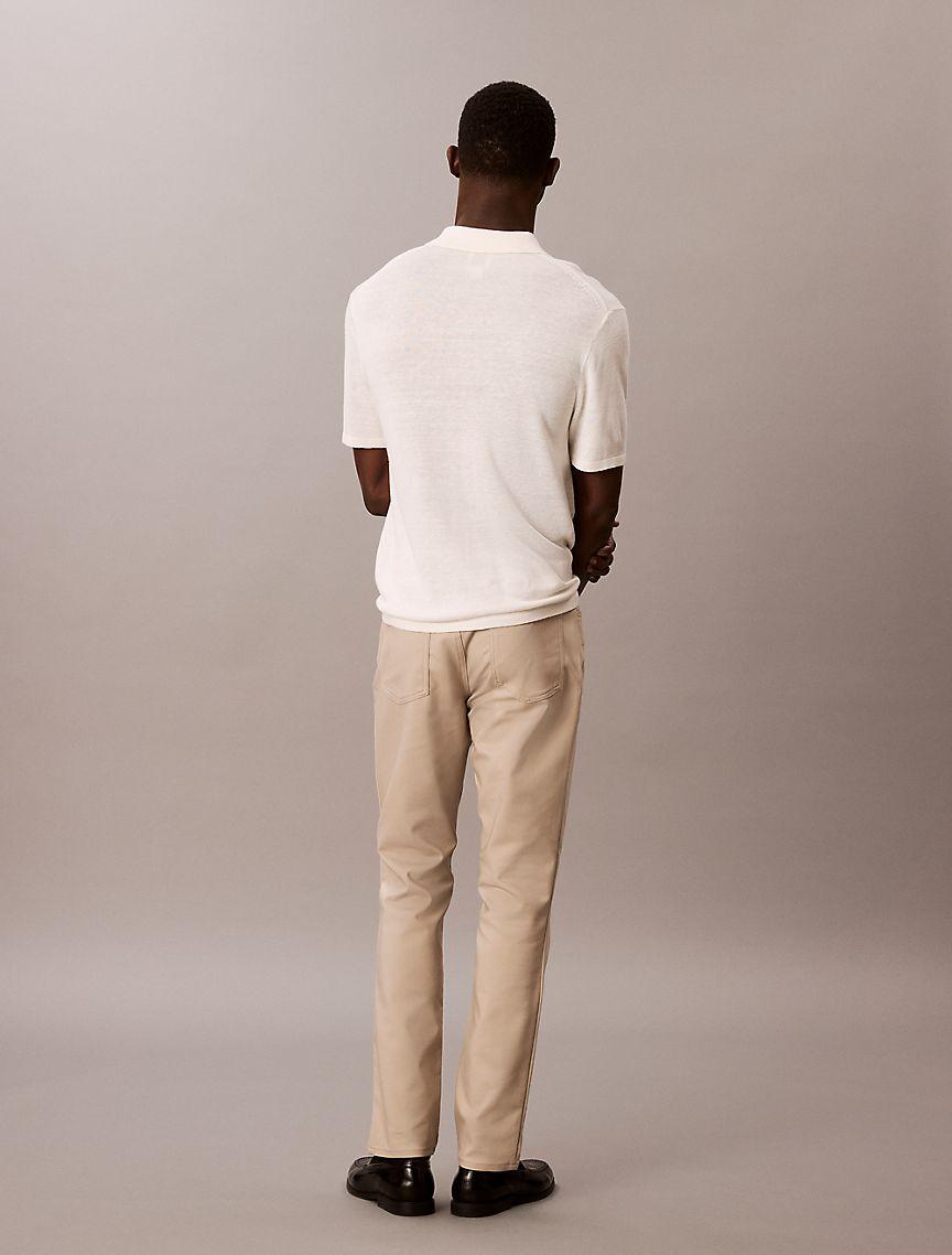 Calvin Klein Mens Slim Move 5-Pocket Pant - Brown Product Image