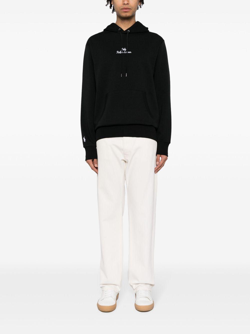 logo-embroidered cotton-blend hoodie Product Image