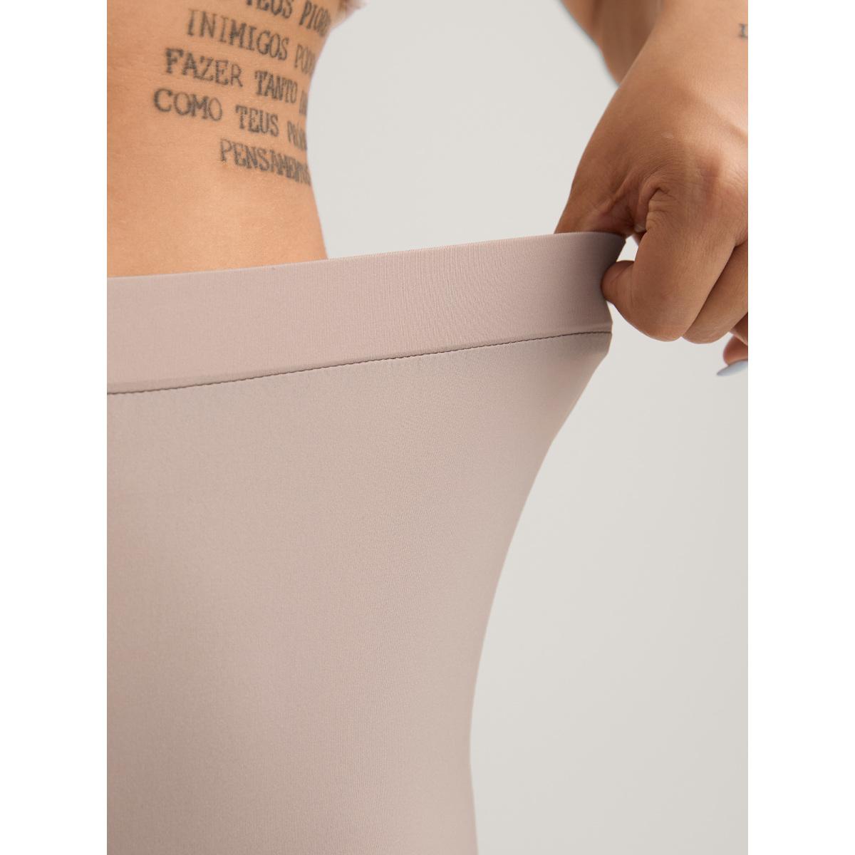 Plus Size Supersoft Stretchy Lace Hem Shorts Women Nudepink Timeless Patchwork Skinny Elegant Shorts BloomChic 14-16/1X Product Image