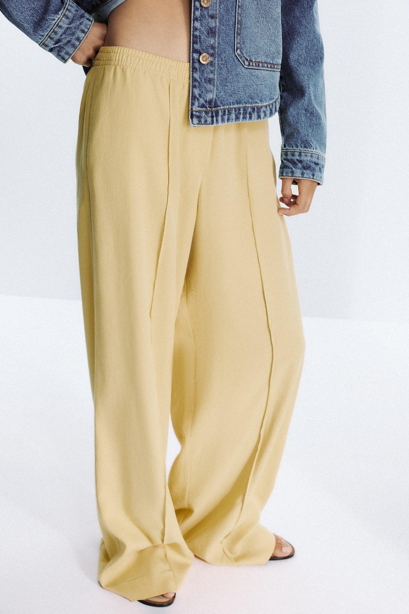 WIDE LEG SEAM PANTS Product Image