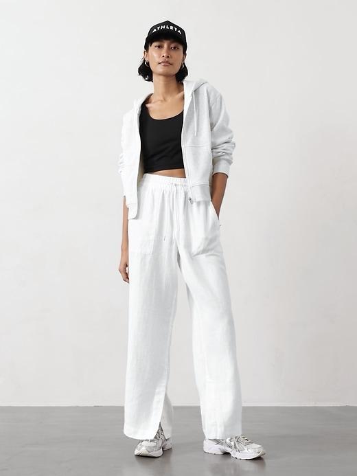 Retreat Linen High Rise Wide Leg Pant Product Image