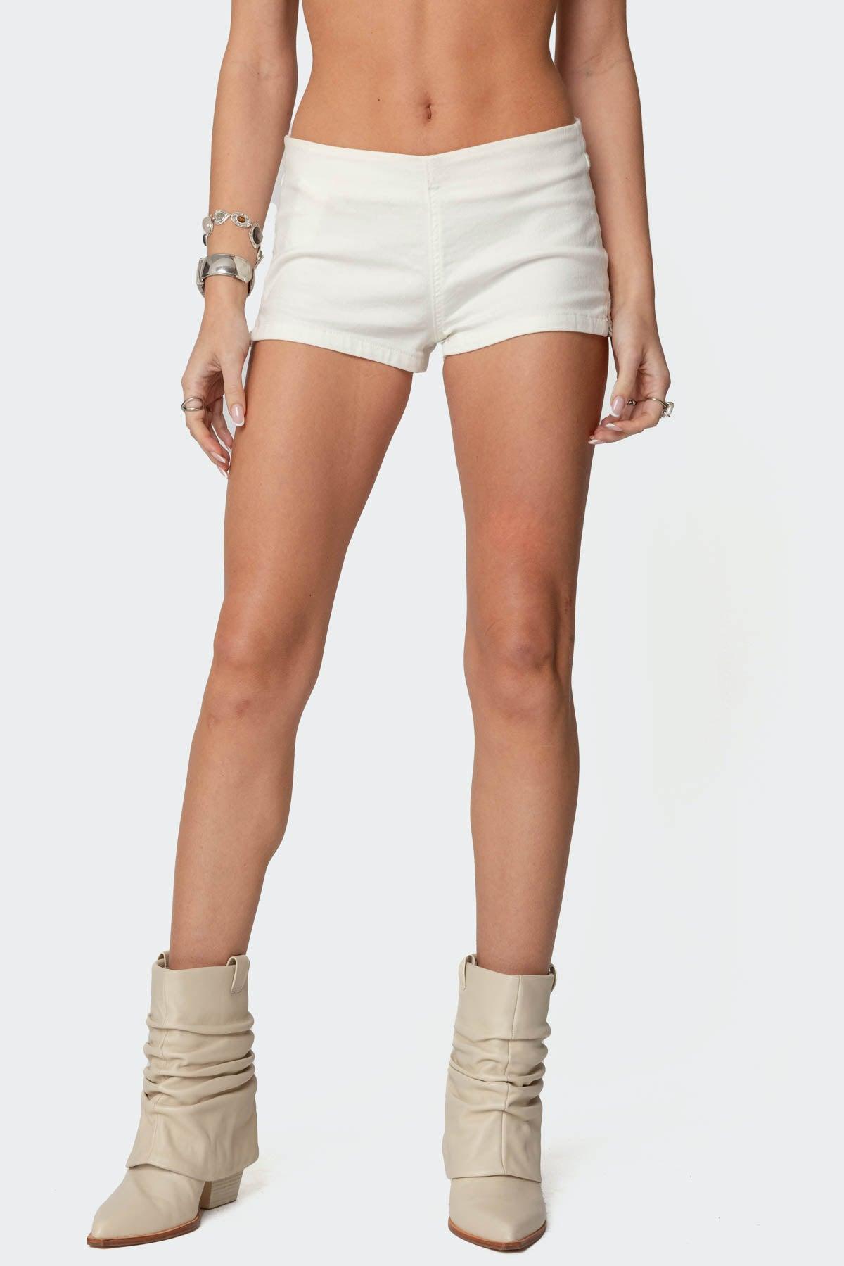 Dinah Denim Micro Shorts Product Image