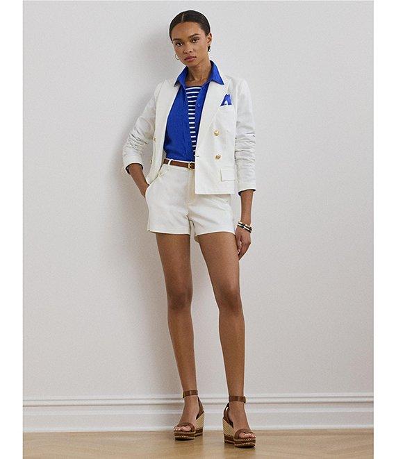 Lauren Ralph Lauren Stretch Cotton Canvas High Rise Short Product Image