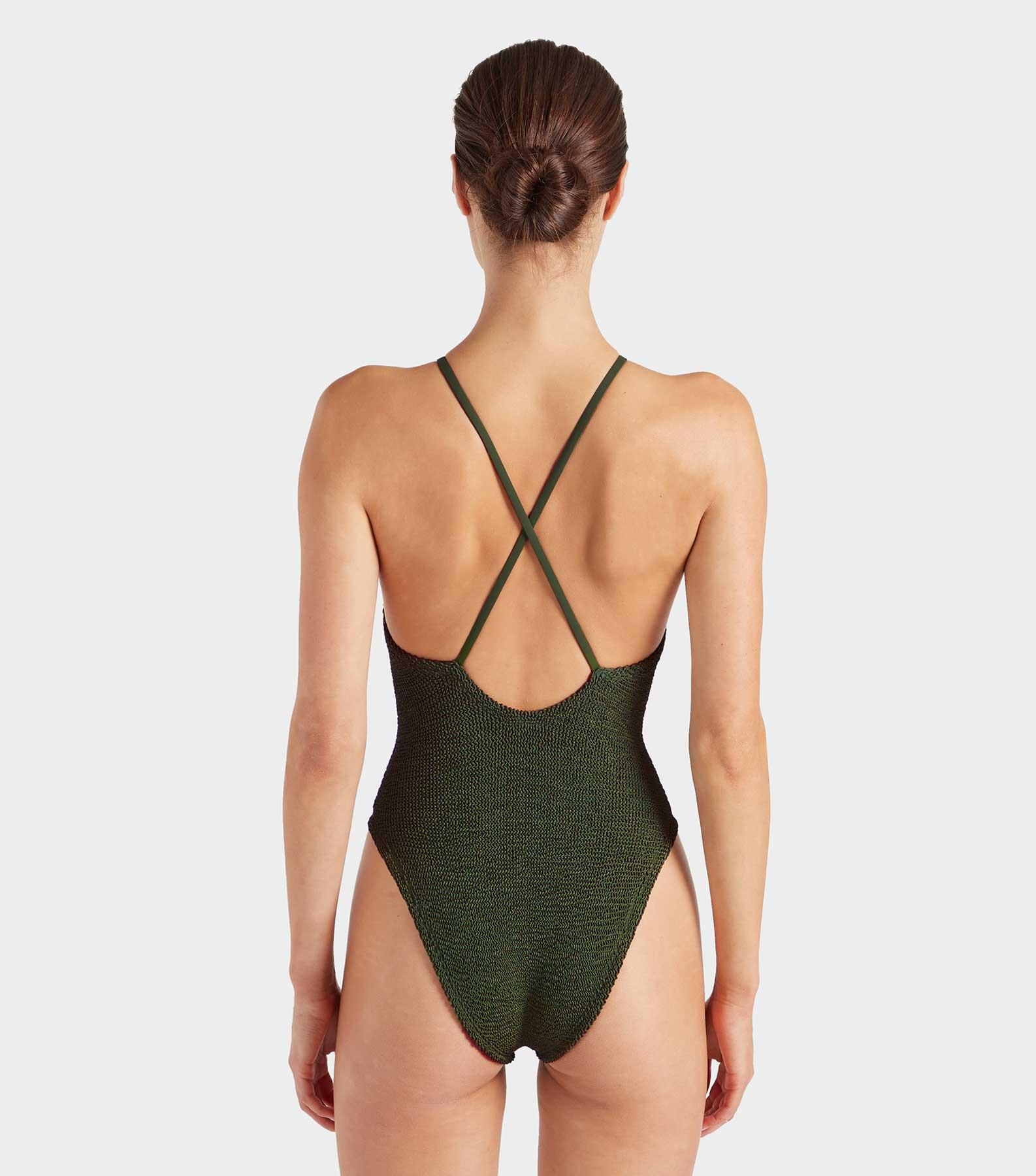 Portia Swim - Metallic Khaki Product Image