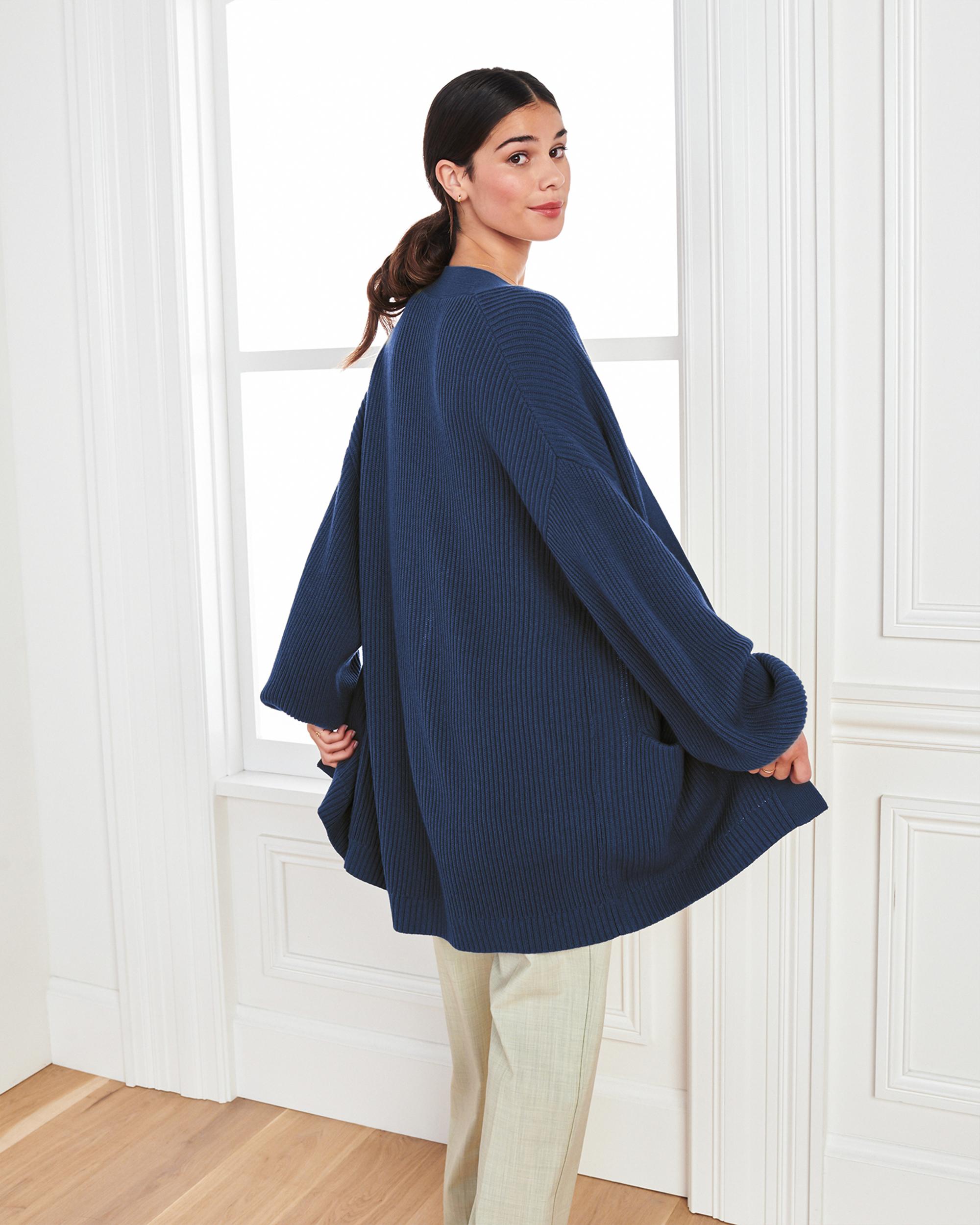 Quince | Women's OverSized Cardigan Sweater Size XS, Organic Cotton Product Image