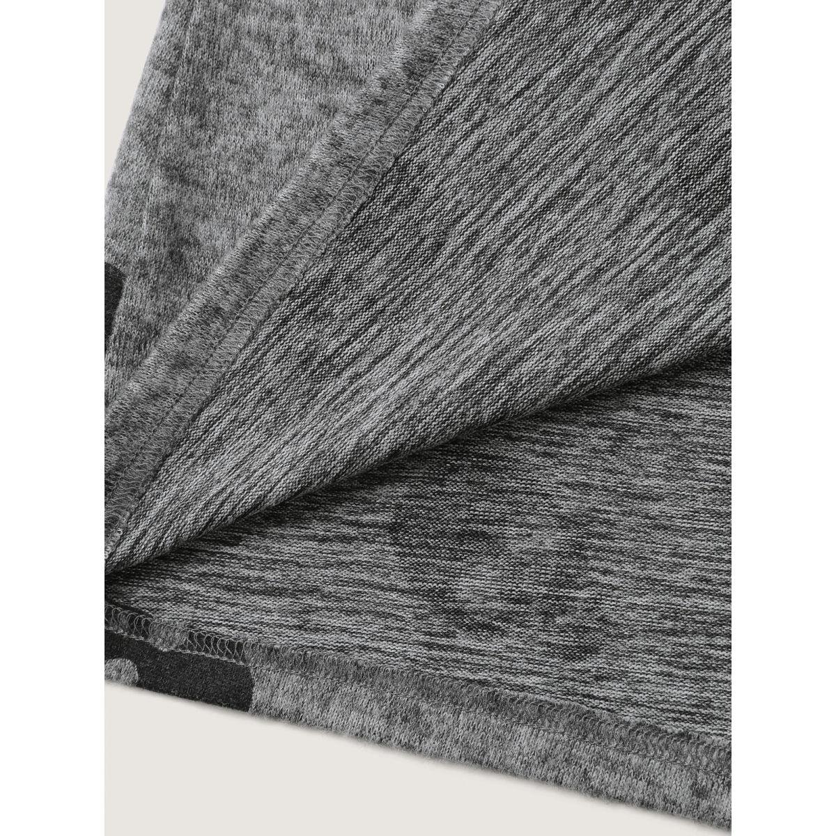 Plus Size Skulls Everywhere Asymmetrical Edge Jacket Women DimGray Asymmetrical Casual Jackets BloomChic 30/6X Product Image