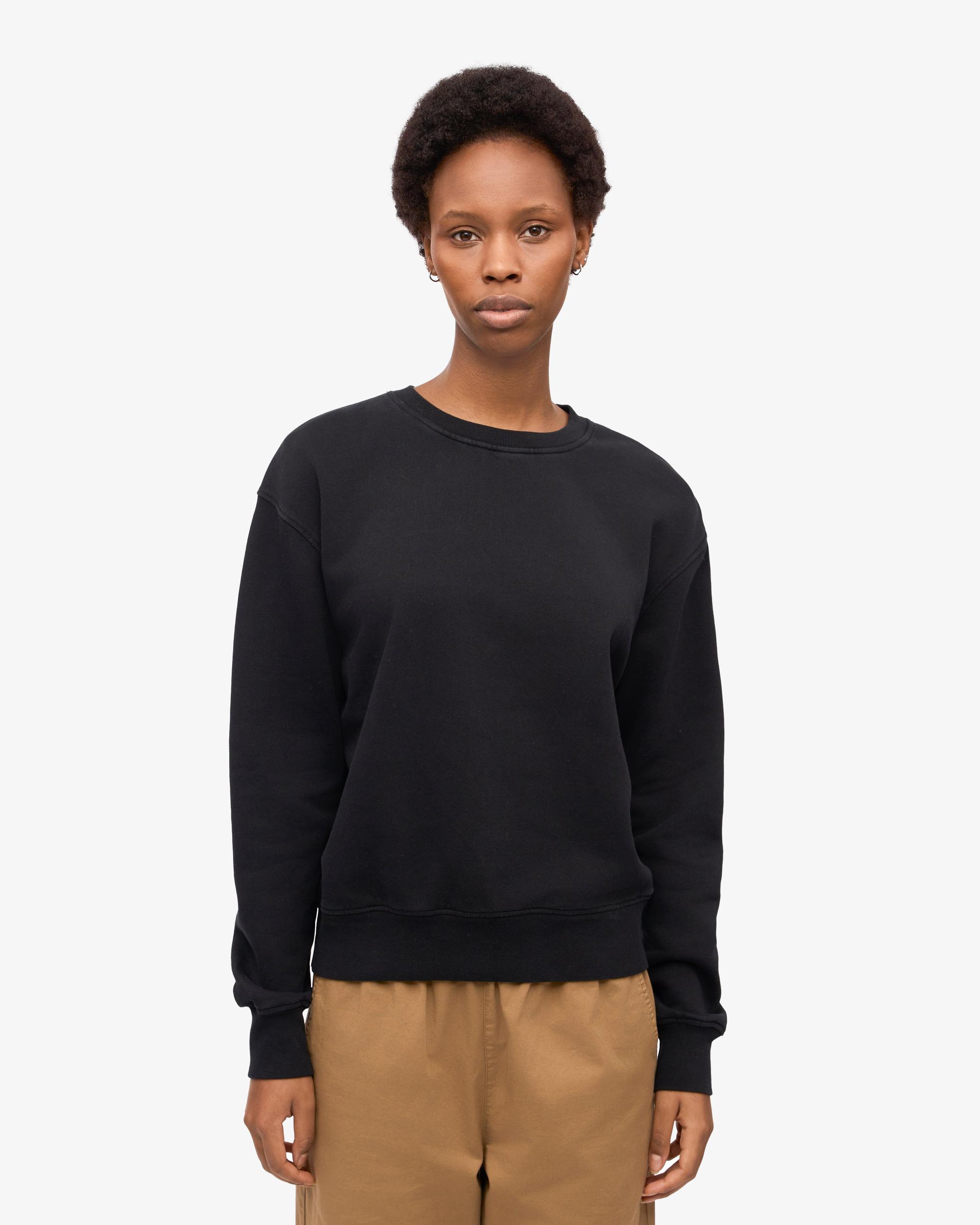 Women Classic Organic Crew - Deep Black Product Image