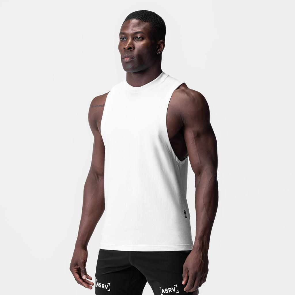 0926. Supima® Muscle Tank - White Product Image