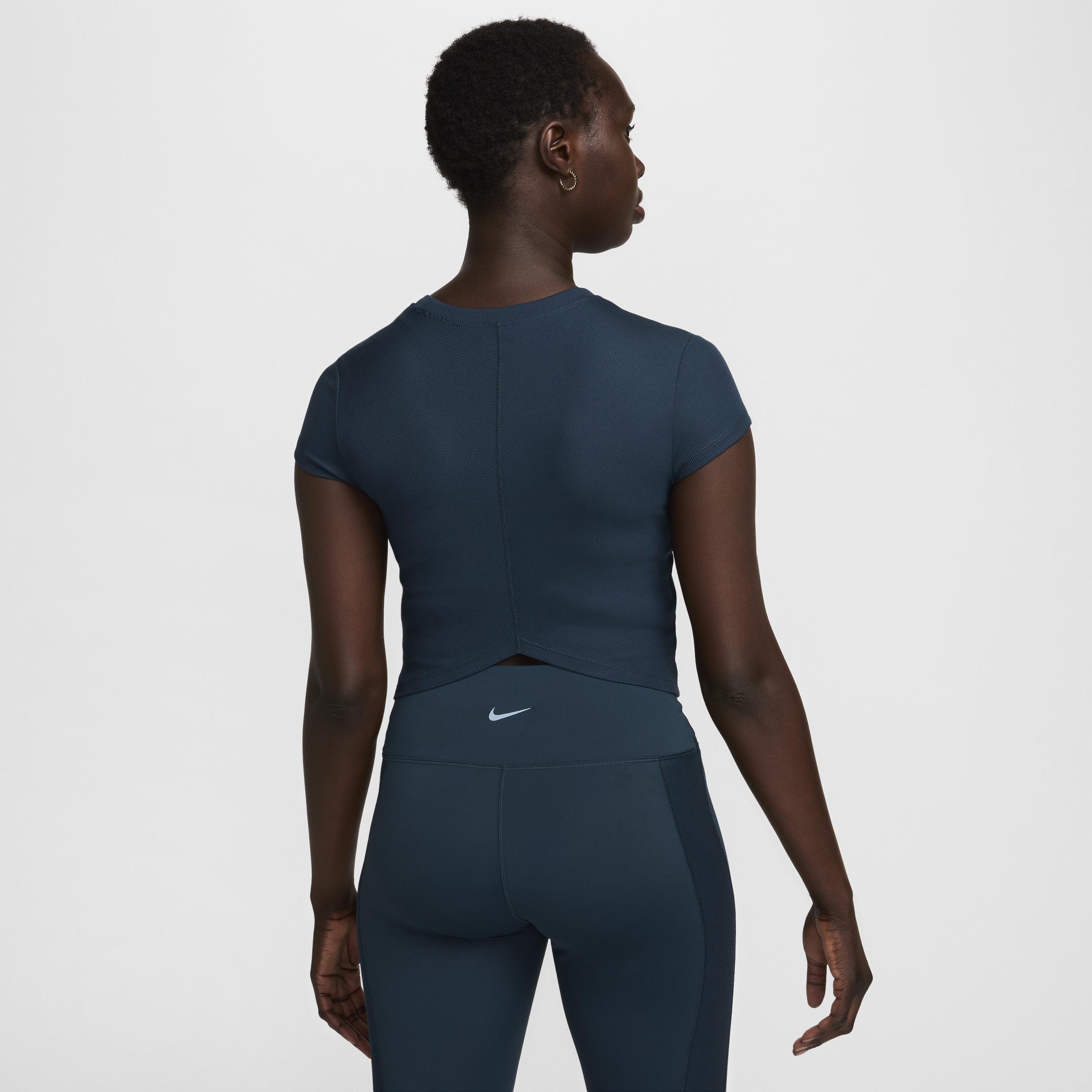 Women's Nike One Ribbed Short Sleeve Top,  Product Image