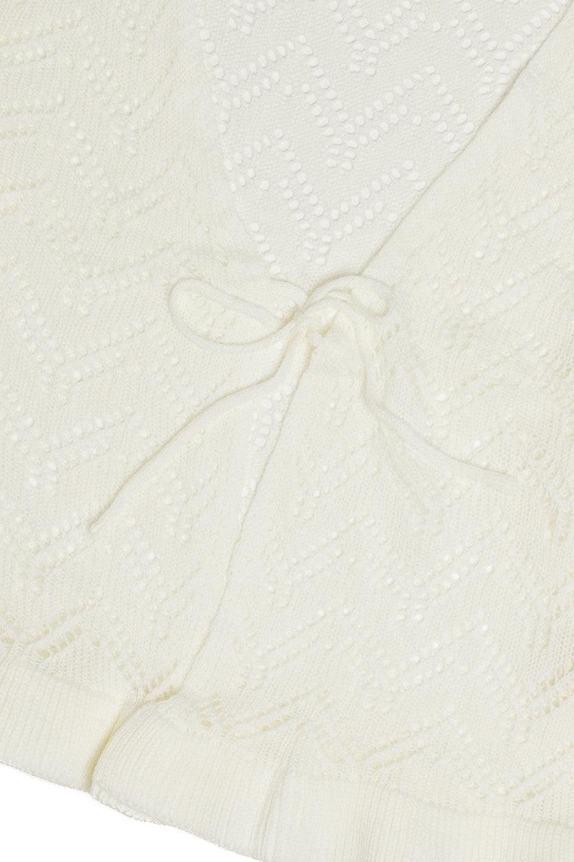 Tie Front Pointelle Cardigan Product Image