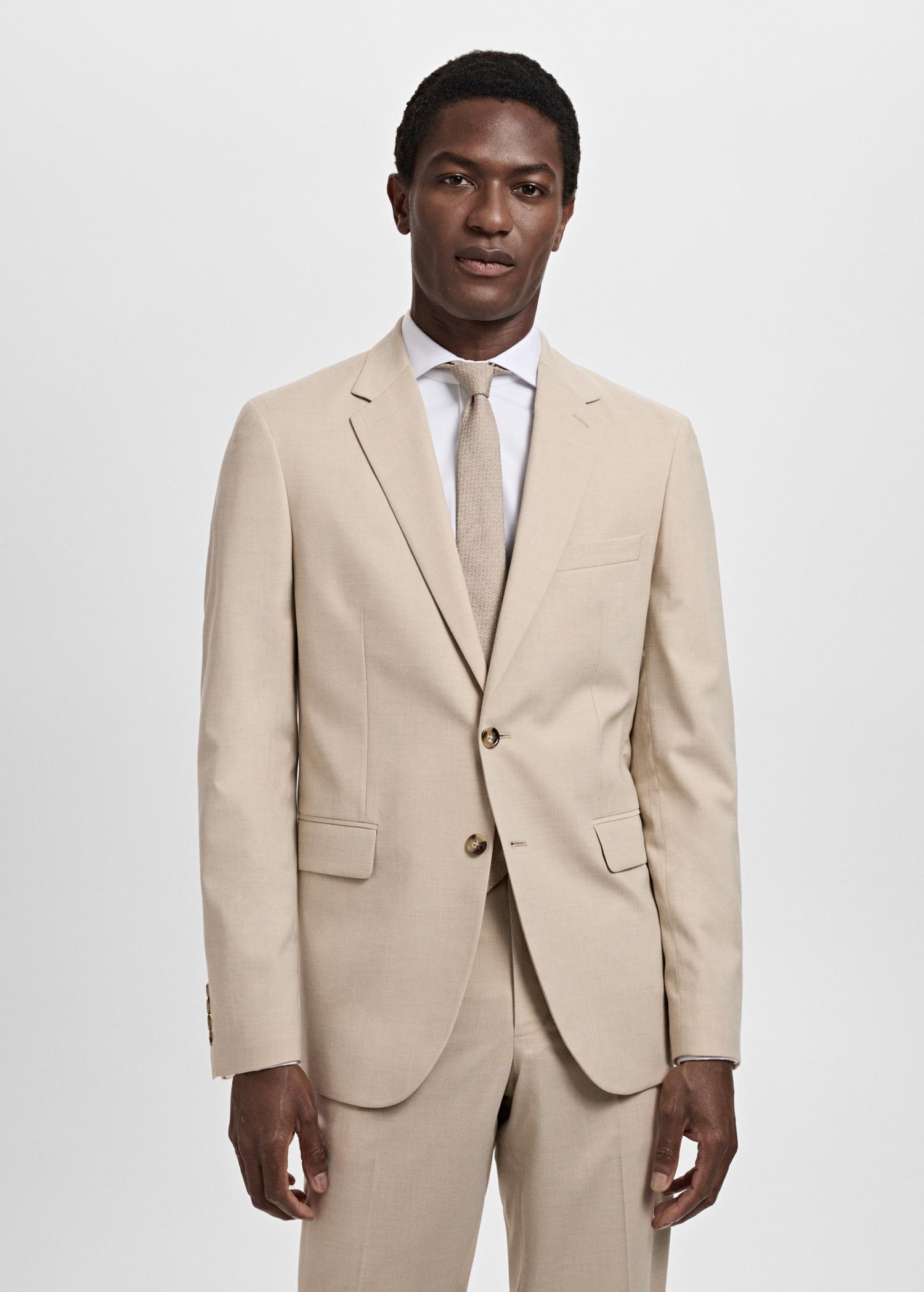 Milan slim-fit suit blazer - Men | MANGO USA Product Image