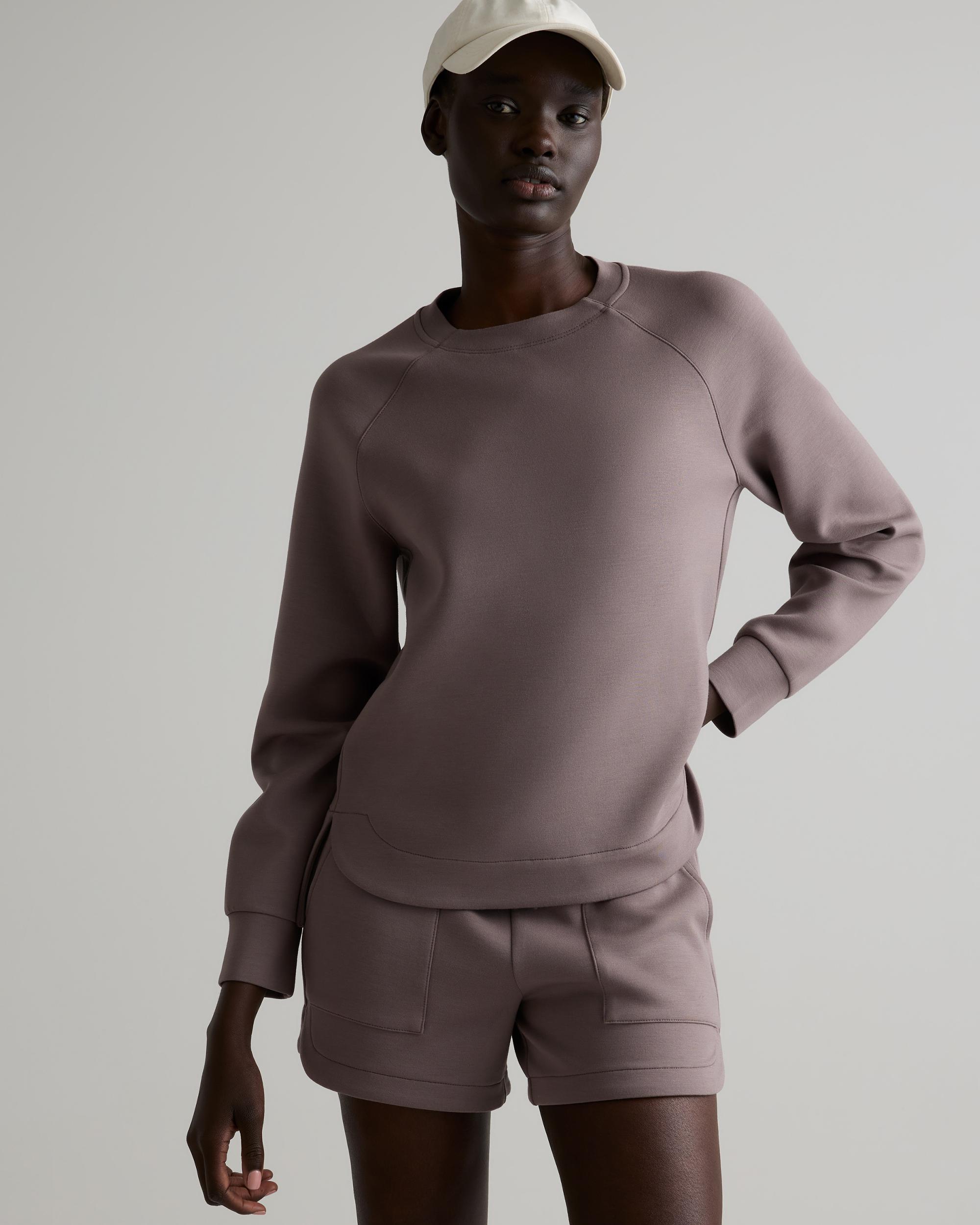 Quince | Women's CloudComfort Crewneck Sweatshirt Size XL, Tencel Product Image