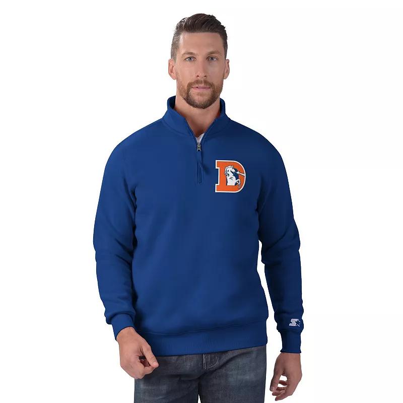 Men's Starter Black Baltimore Ravens Classic Quarter-Zip Pullover Sweatshirt,  Product Image