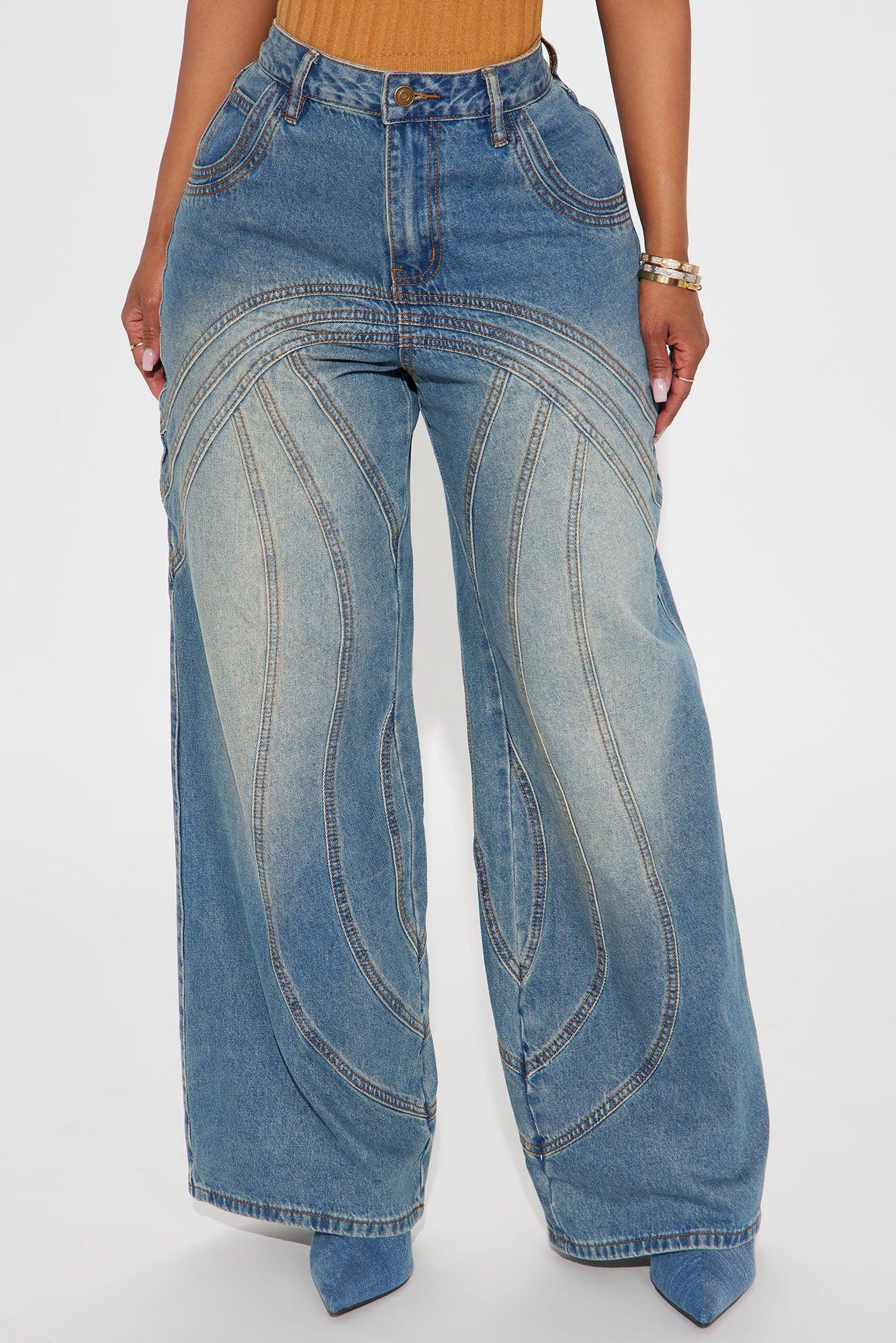 Copenhagen Non Stretch Tinted Wide Leg Jean - Vintage Wash Product Image