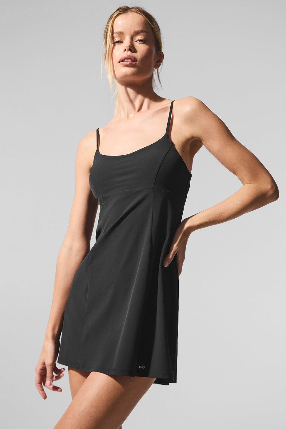 Breezy Tennis Dress - Black Product Image