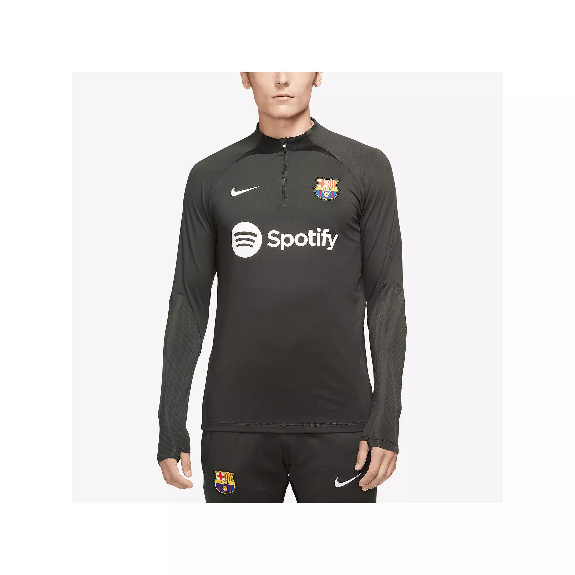 Men's Nike Olive Barcelona 2023/24 Strike Drill Performance Raglan Quarter-Zip Long Sleeve Top, Size: 2XL, Bar Team Product Image